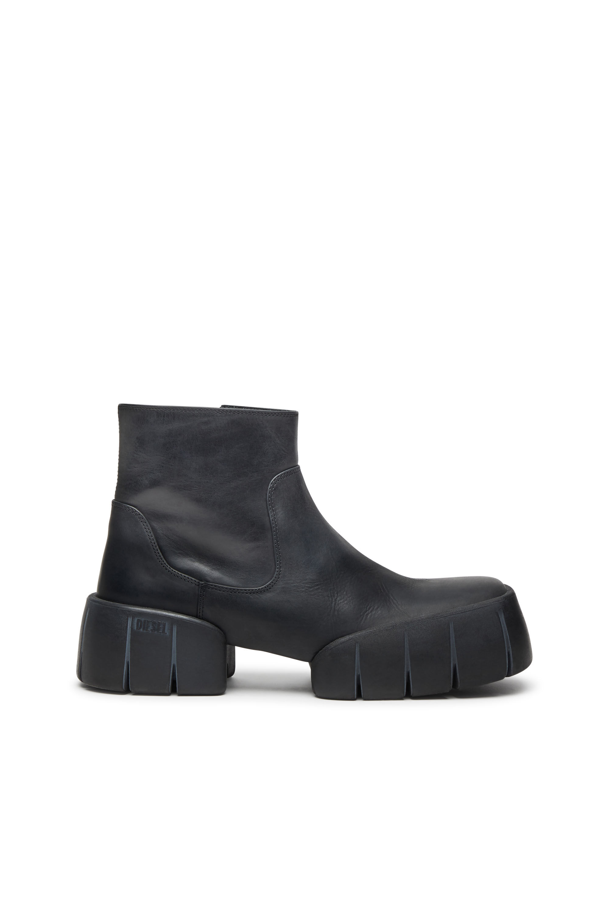 Men's D-Tex-Oiled leather ankle boots with split sole | Black