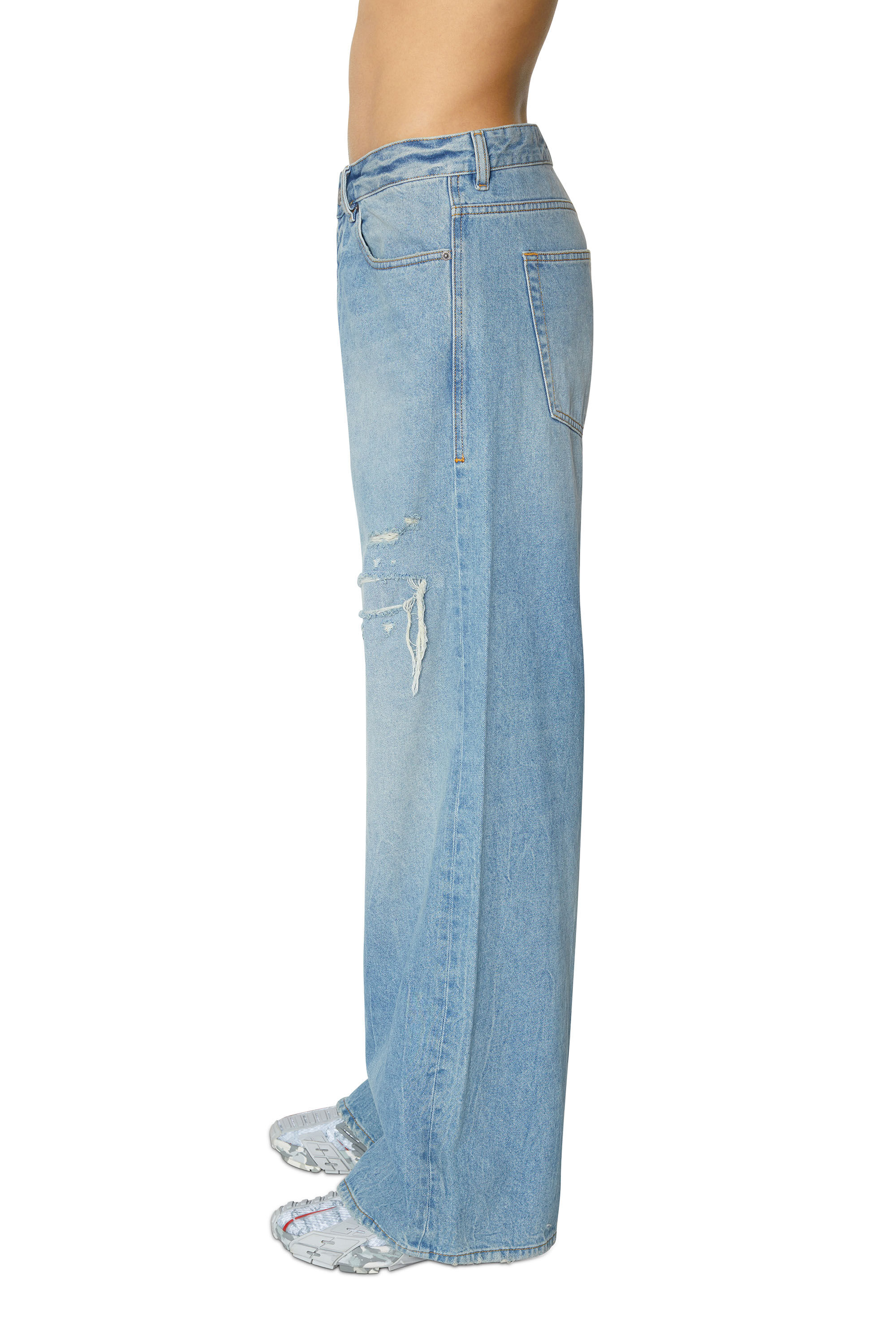 Diesel - D-Rise 09E25 Straight Jeans, Light Blue - Image 5