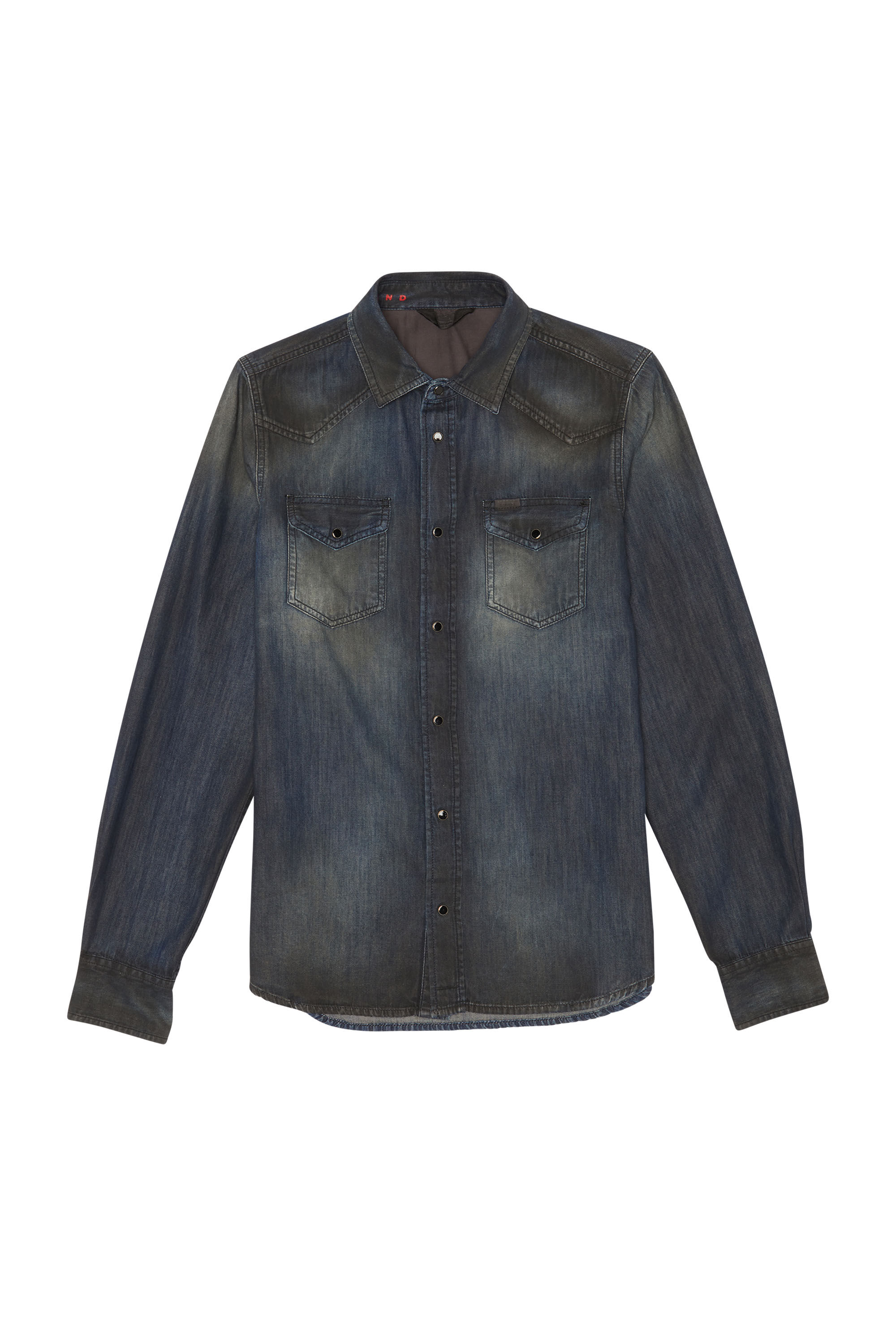 Diesel - NEW-SONORA, Man's Diesel Man - Denim Shirts Dark blue in Dark Blue - 1