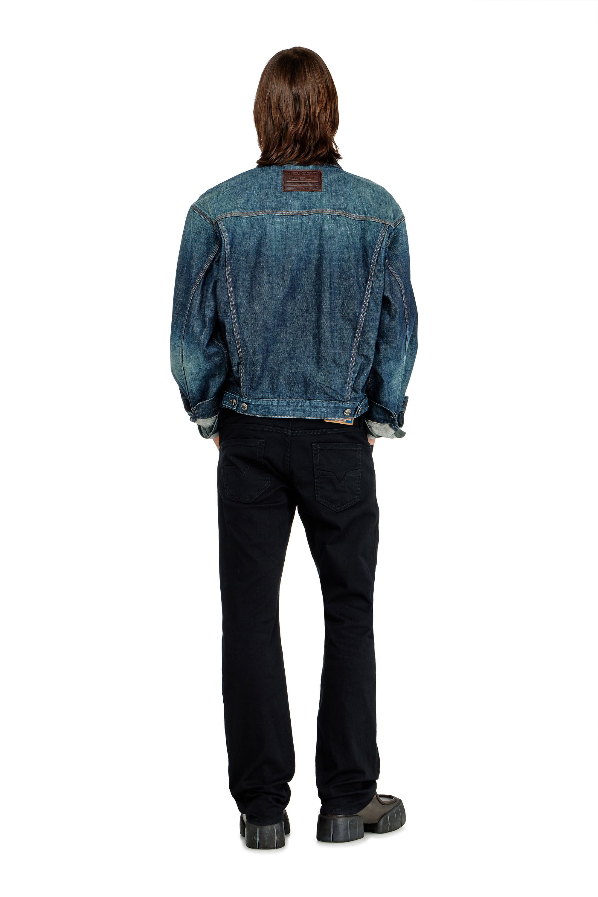 Diesel - Man's Regular Jeans 1985 Larkee 0688H, Black/Dark grey - 3