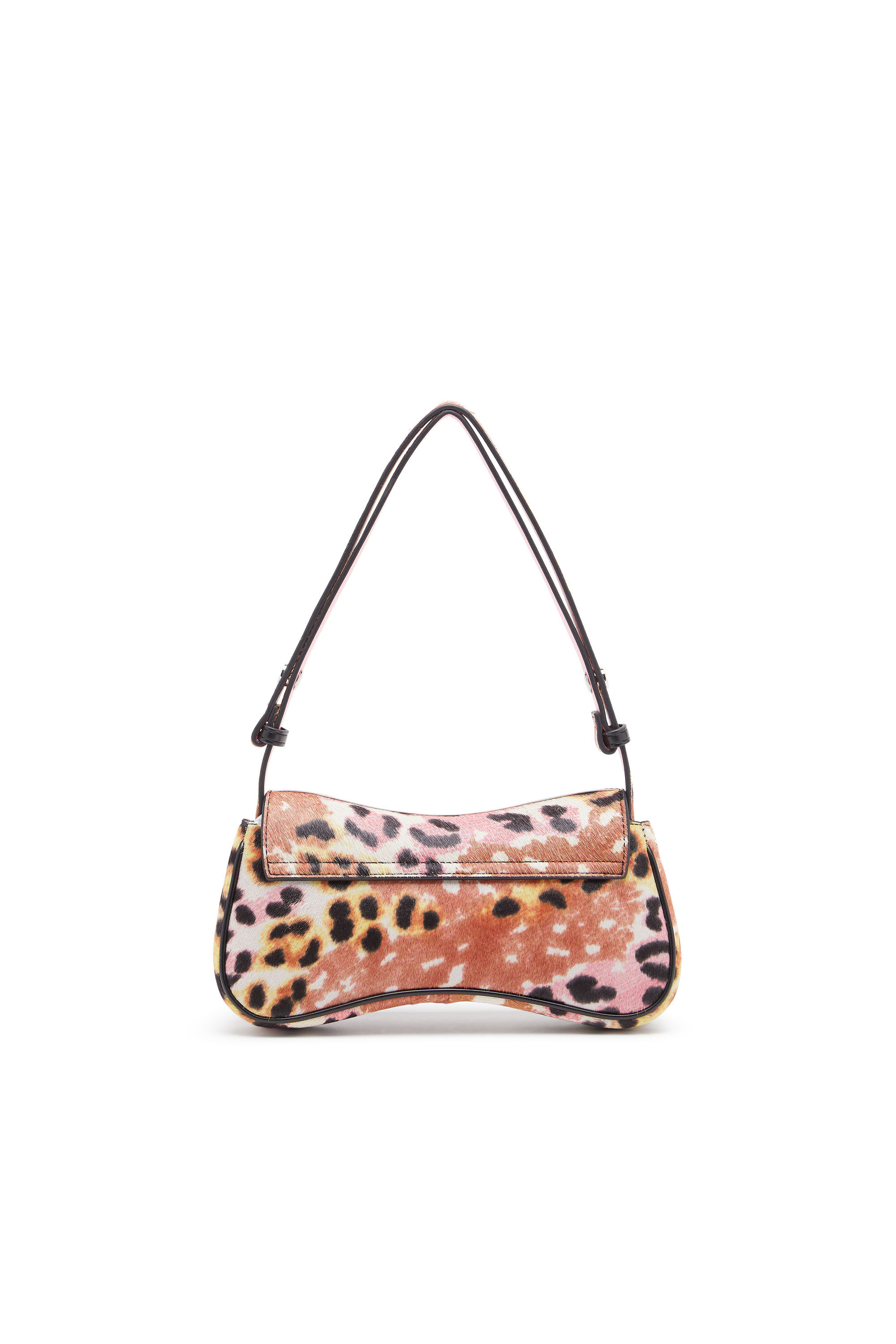 Diesel - PLAY CLUTCH, Woman's Play-Clutch in leopard-print calf hair in Brown - 3
