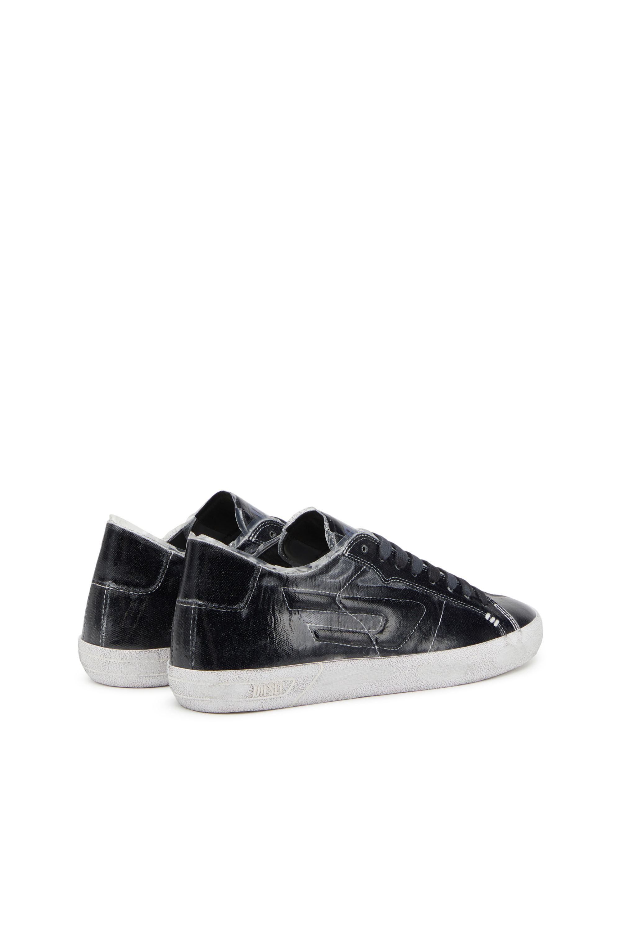 Diesel - S-LEROJI LOW W, Woman's S-Leroji Low W - Canvas sneakers with TPU overlay in Black - 3