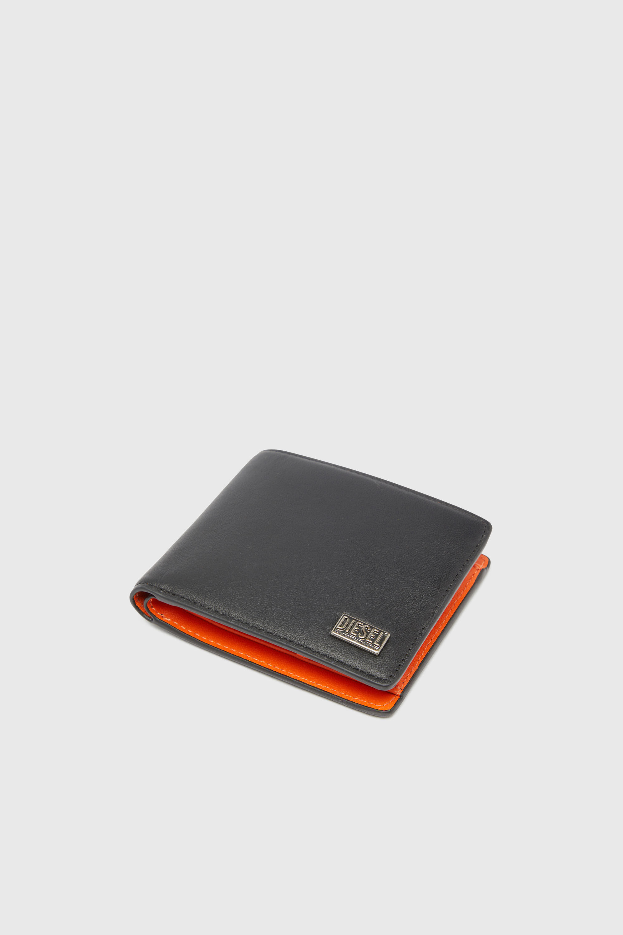 BISCOTTO BI-FOLD COIN S 3D, Black/Orange