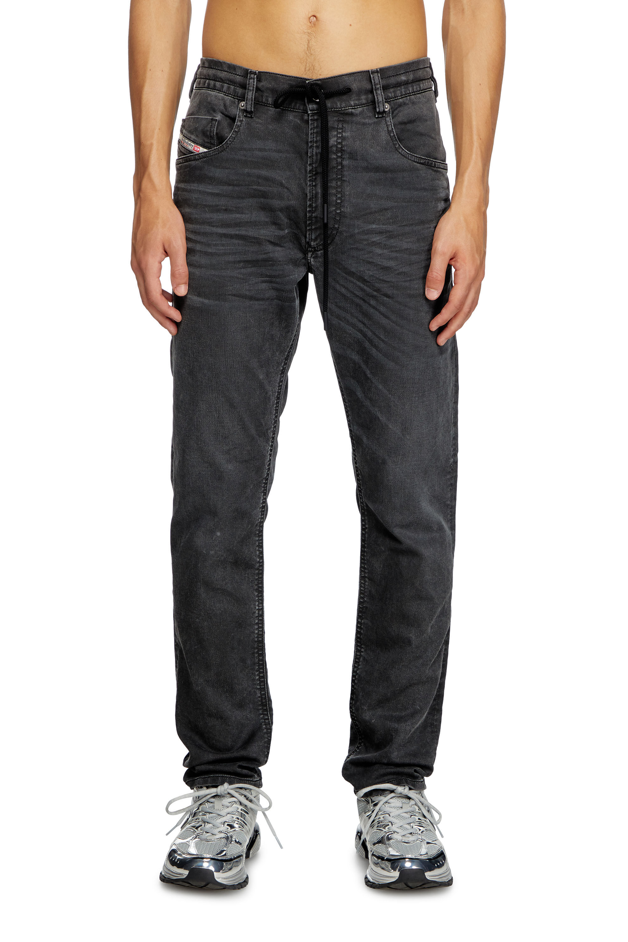 Diesel - Man's Regular 2032 D-Krooley Joggjeans® 09J75, Black - 3