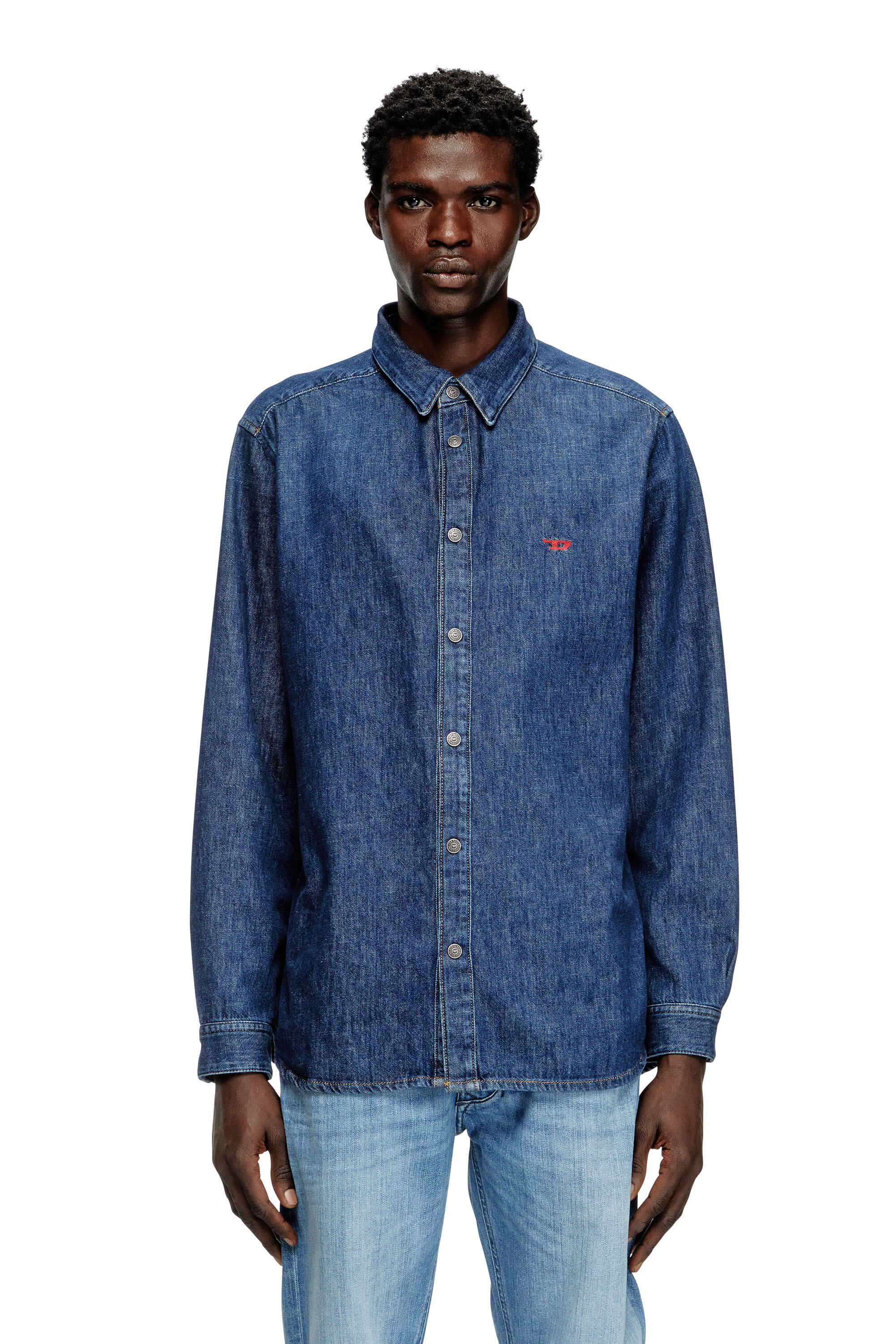Men's Shirt in denim | Blue | Diesel
