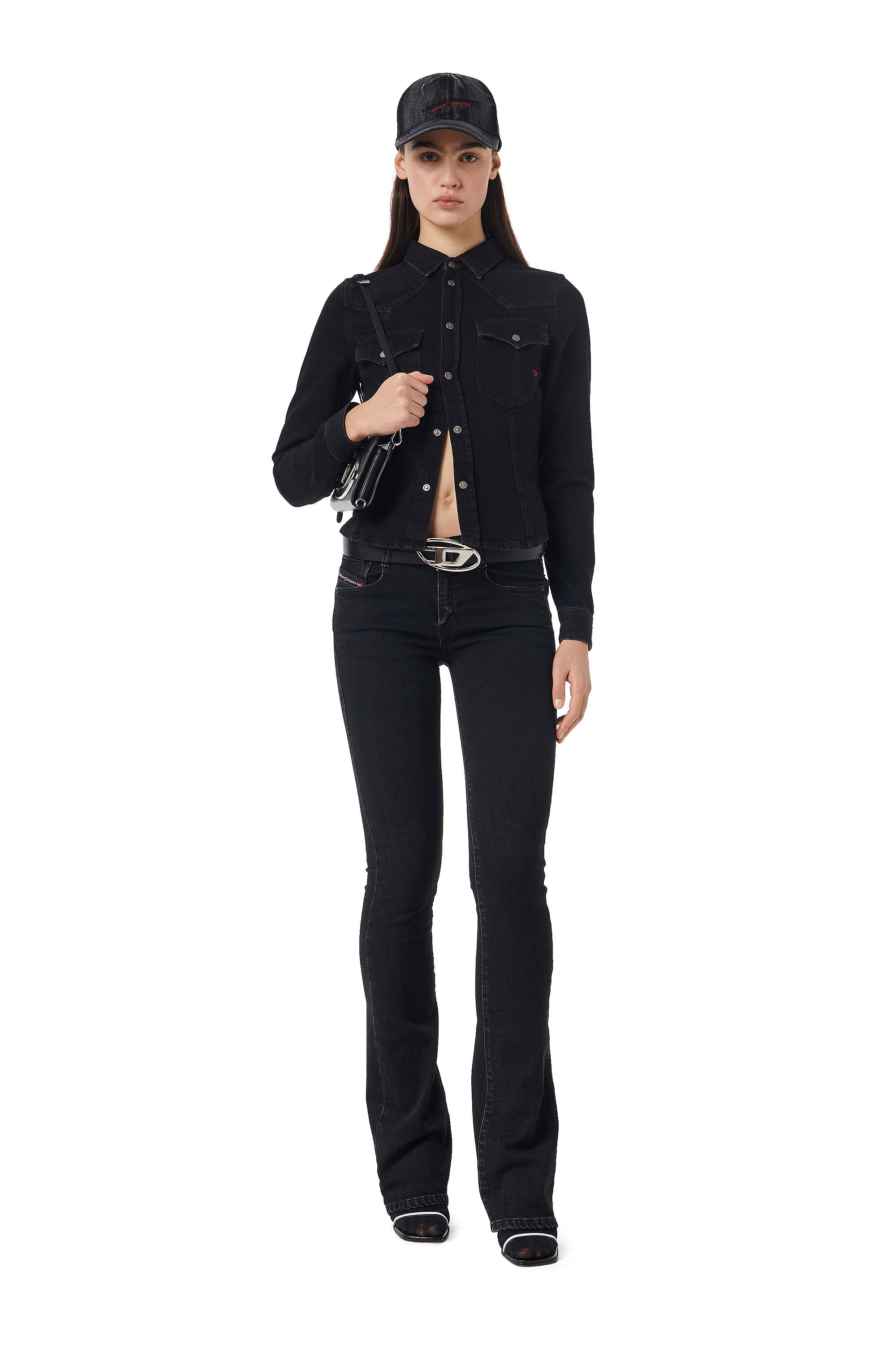 Diesel - DE-RIN WESTERN SHIRT, Black/Dark grey - Image 1