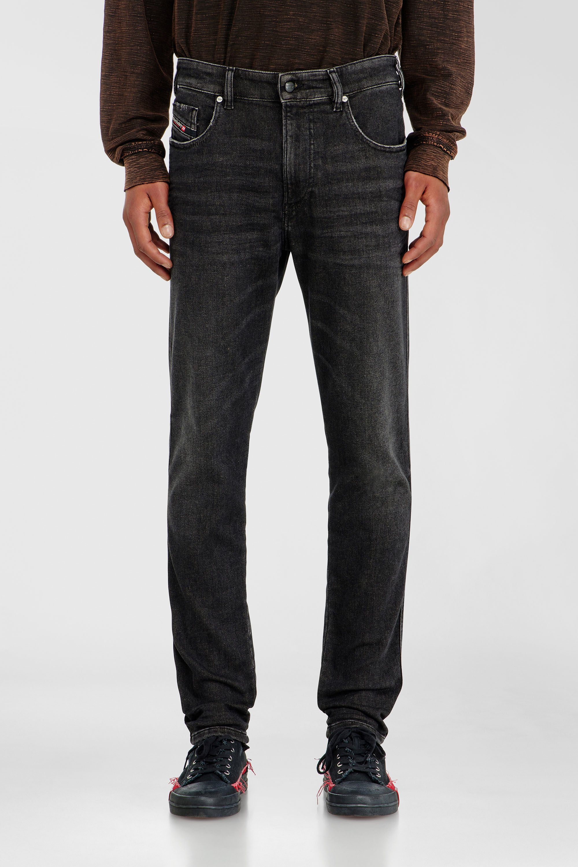 Diesel - Man's Slim 2062 D-Strukt Joggjeans&reg; 09P92, Black/Dark grey - 2