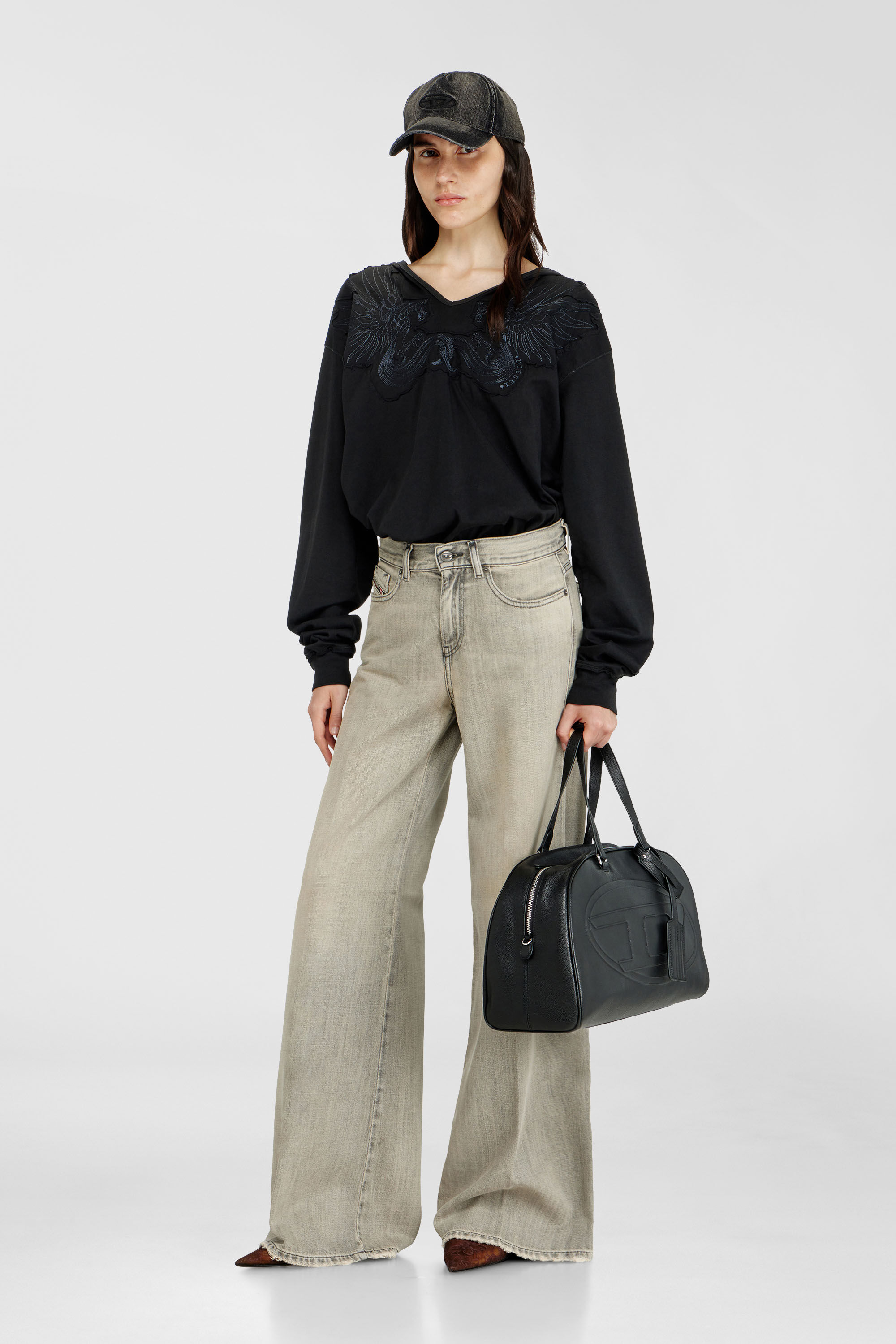 Diesel - Woman's Flare Jeans 1978 D-Akemi 068RU, Grey - 2