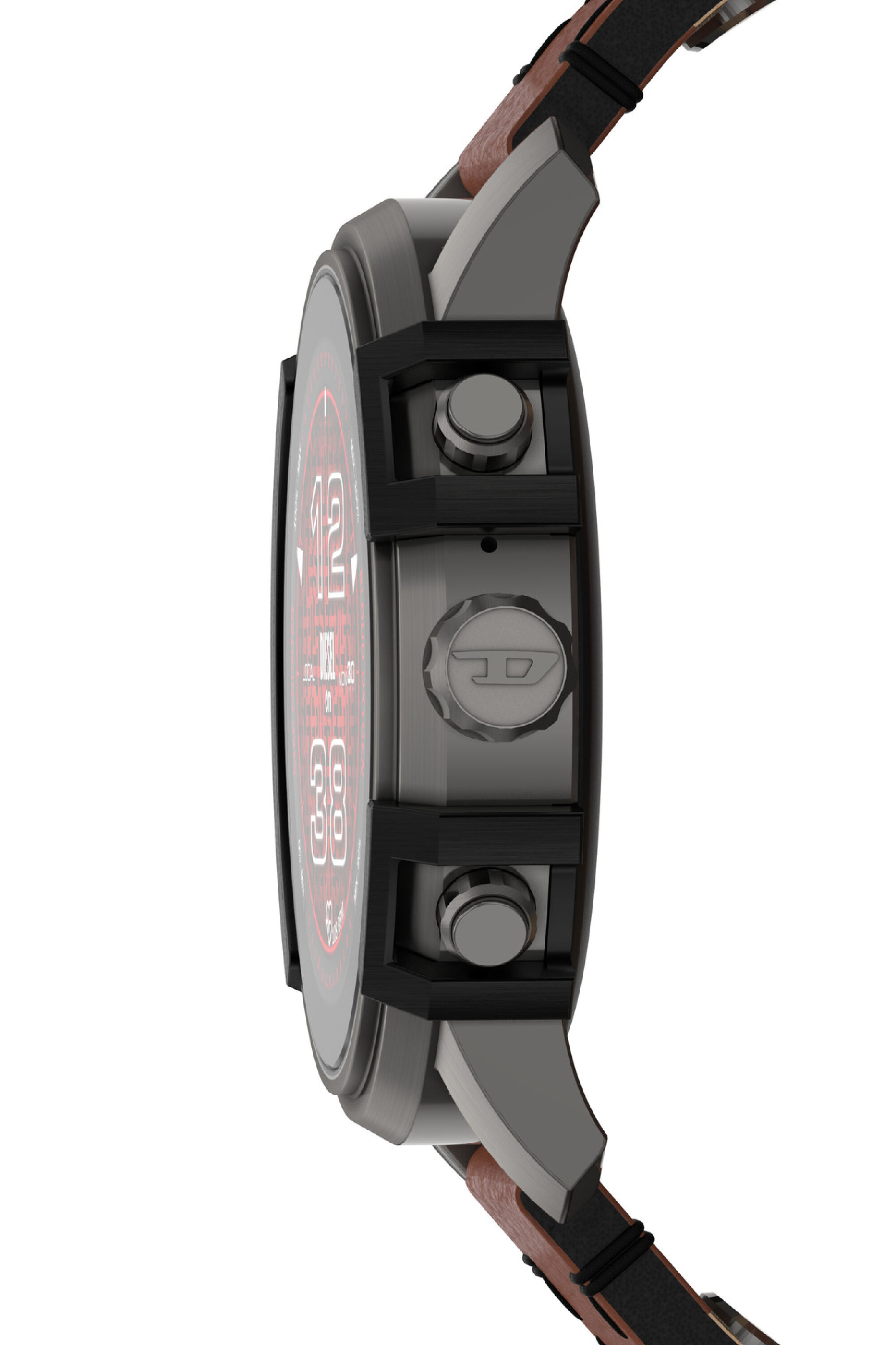 Men's Griffed leather smartwatch | DZT2043 Diesel