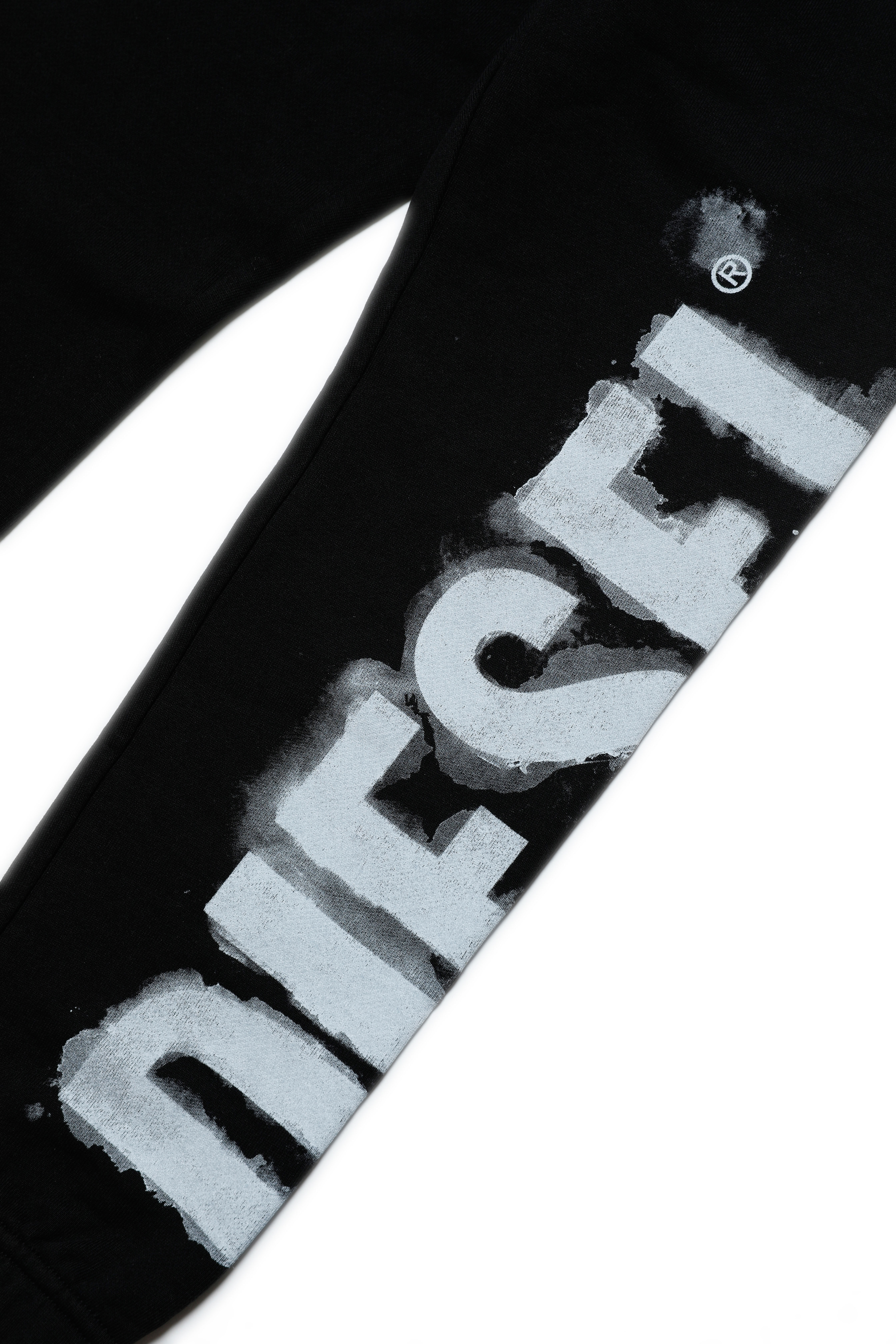 Diesel - PSTAMP, Man Track pants with bleeding logo in Black - Image 3