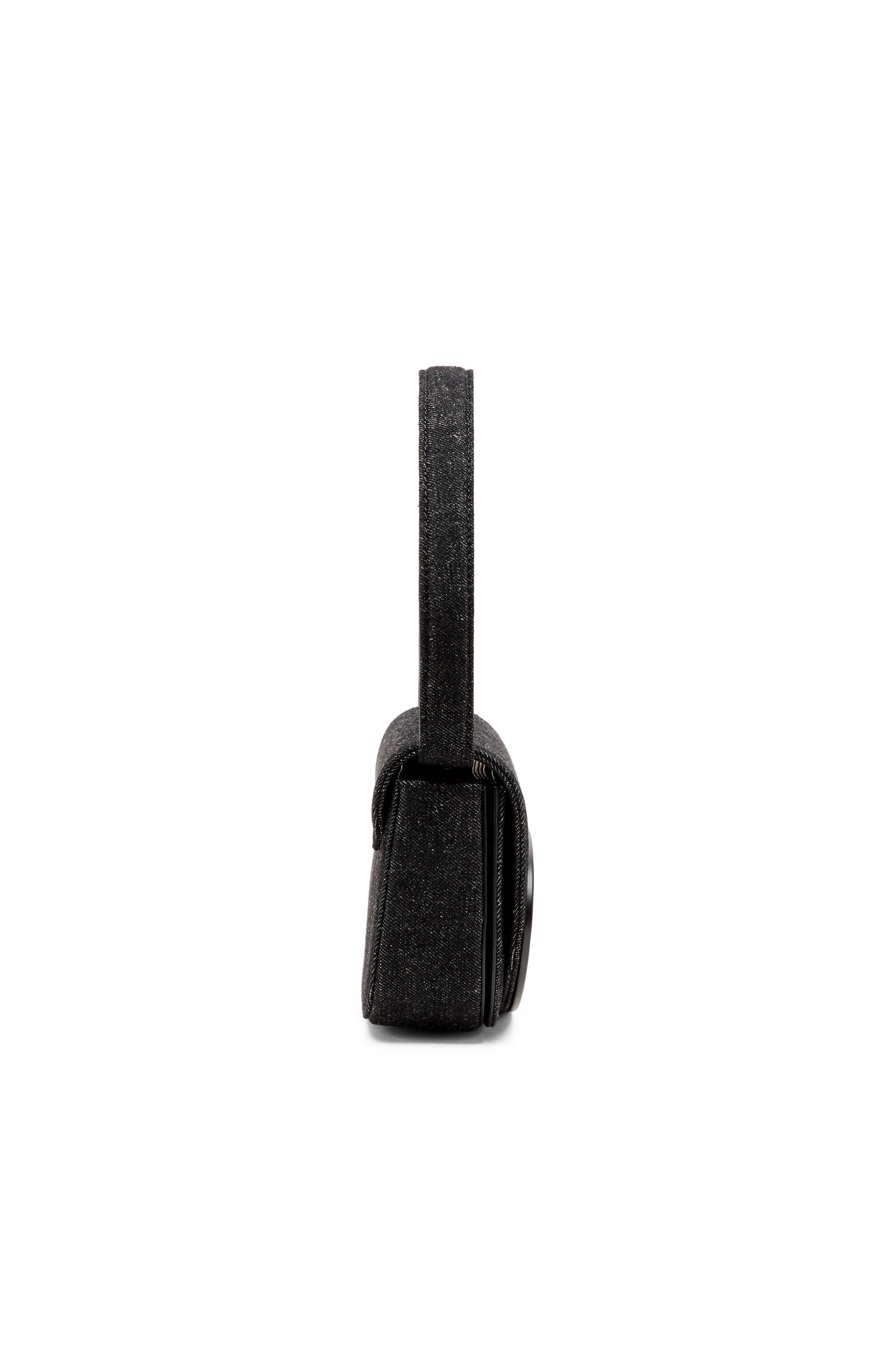 Diesel - 1DR, Woman's 1DR-Iconic shoulder bag in washed denim in Black - 4