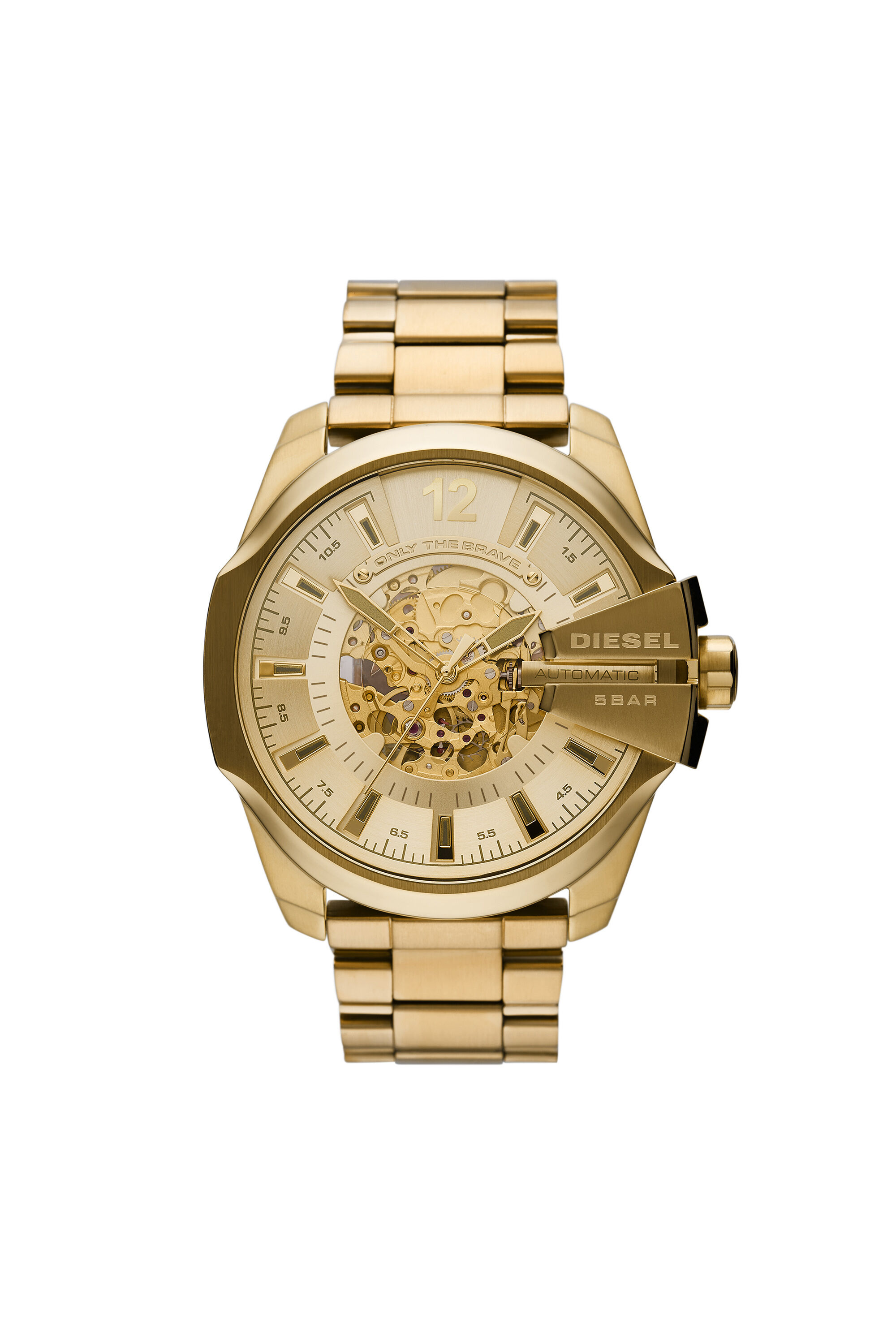 Diesel mega chief gold watch outlet