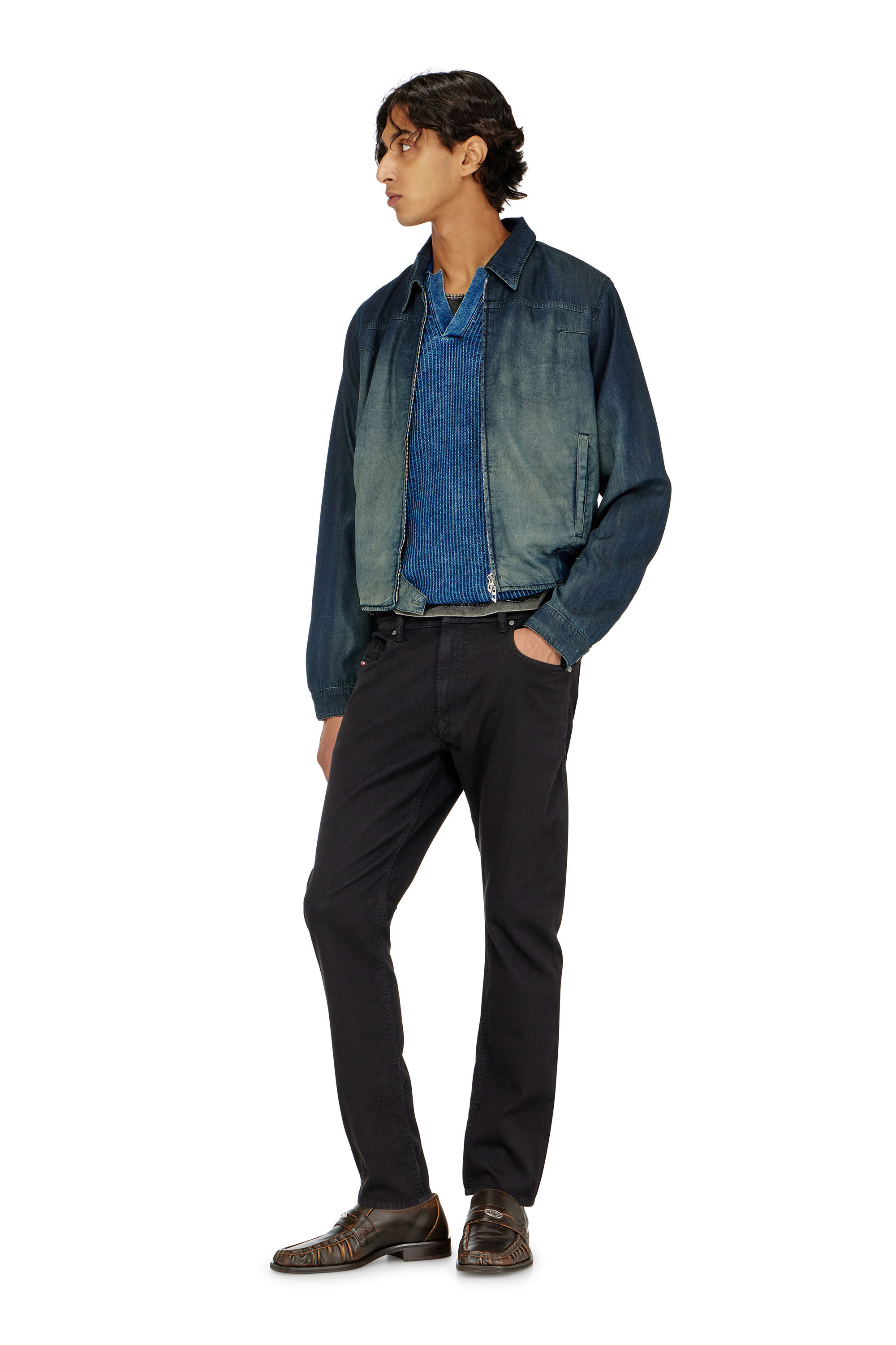 Diesel - Man's Regular 2032 D-Krooley-BW Joggjeans&reg; 068NH, Black/Dark grey - 1