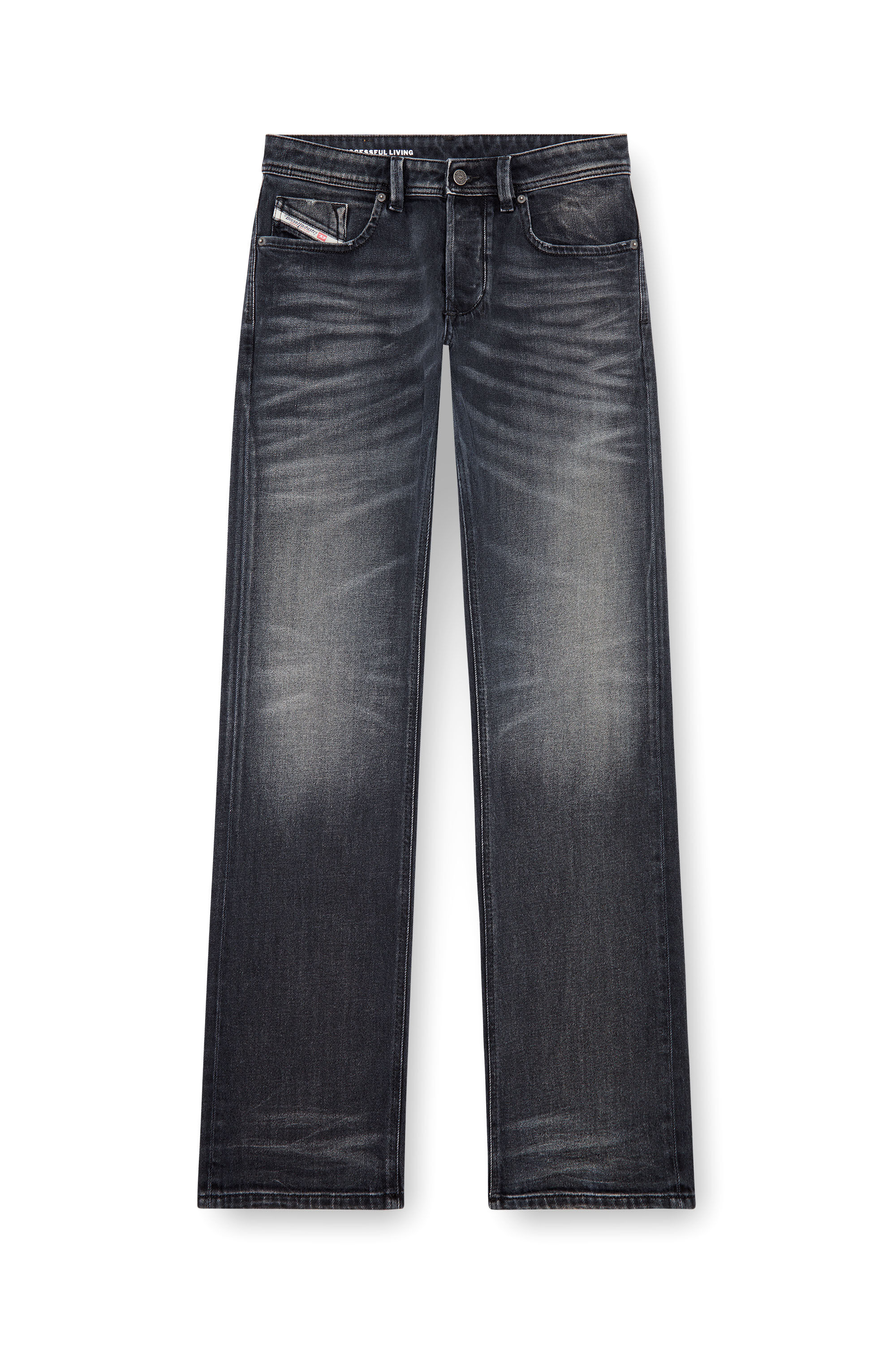 ☆Y☆ RETRO ENGINE Black Paint Denim 1984 SLANDY-HIGH Woman: Super Skinny Stretch Jeans | Black
