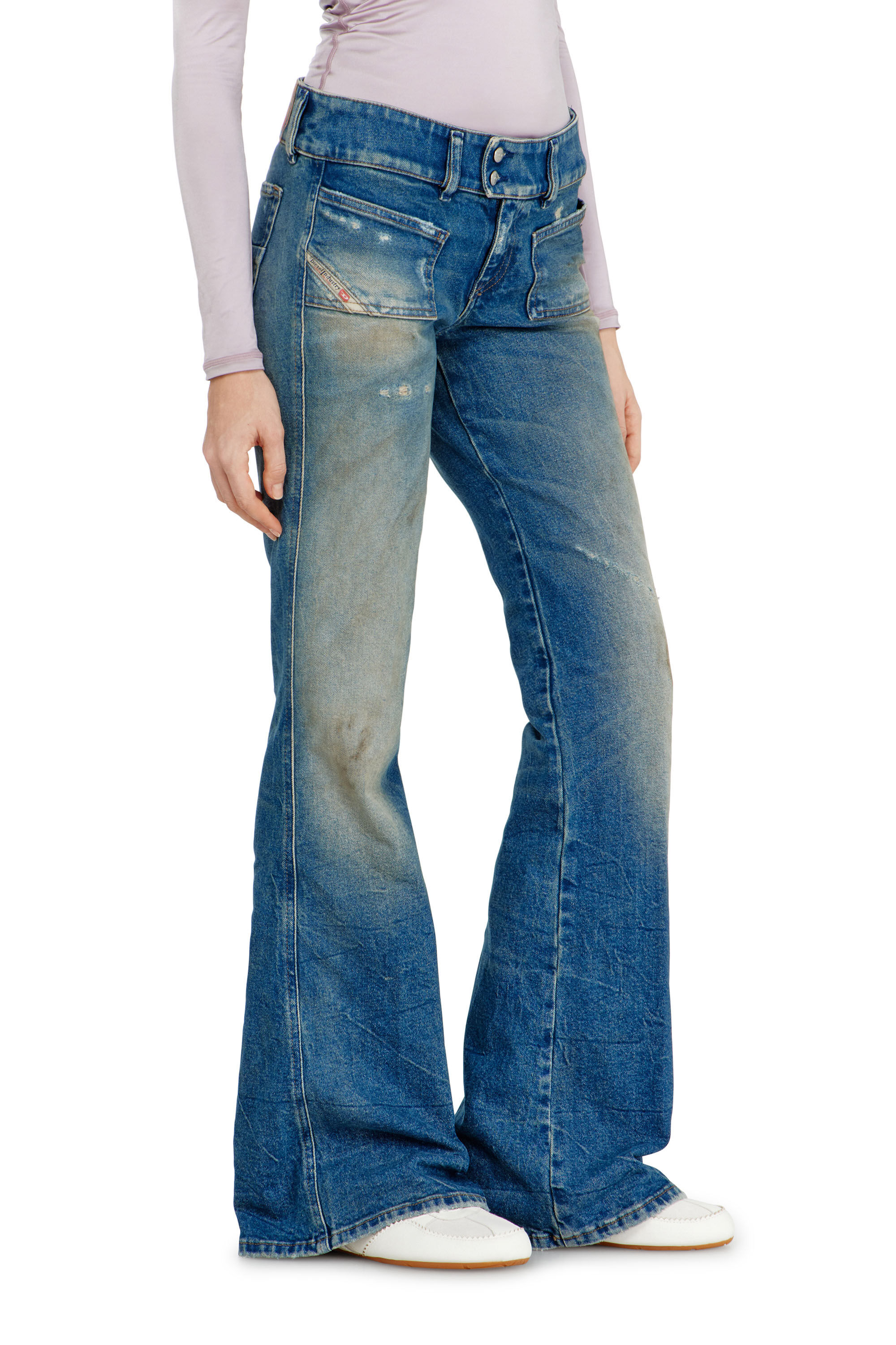 Diesel - Woman's Bootcut Jeans D-Hush 09N40, Medium blue - 7