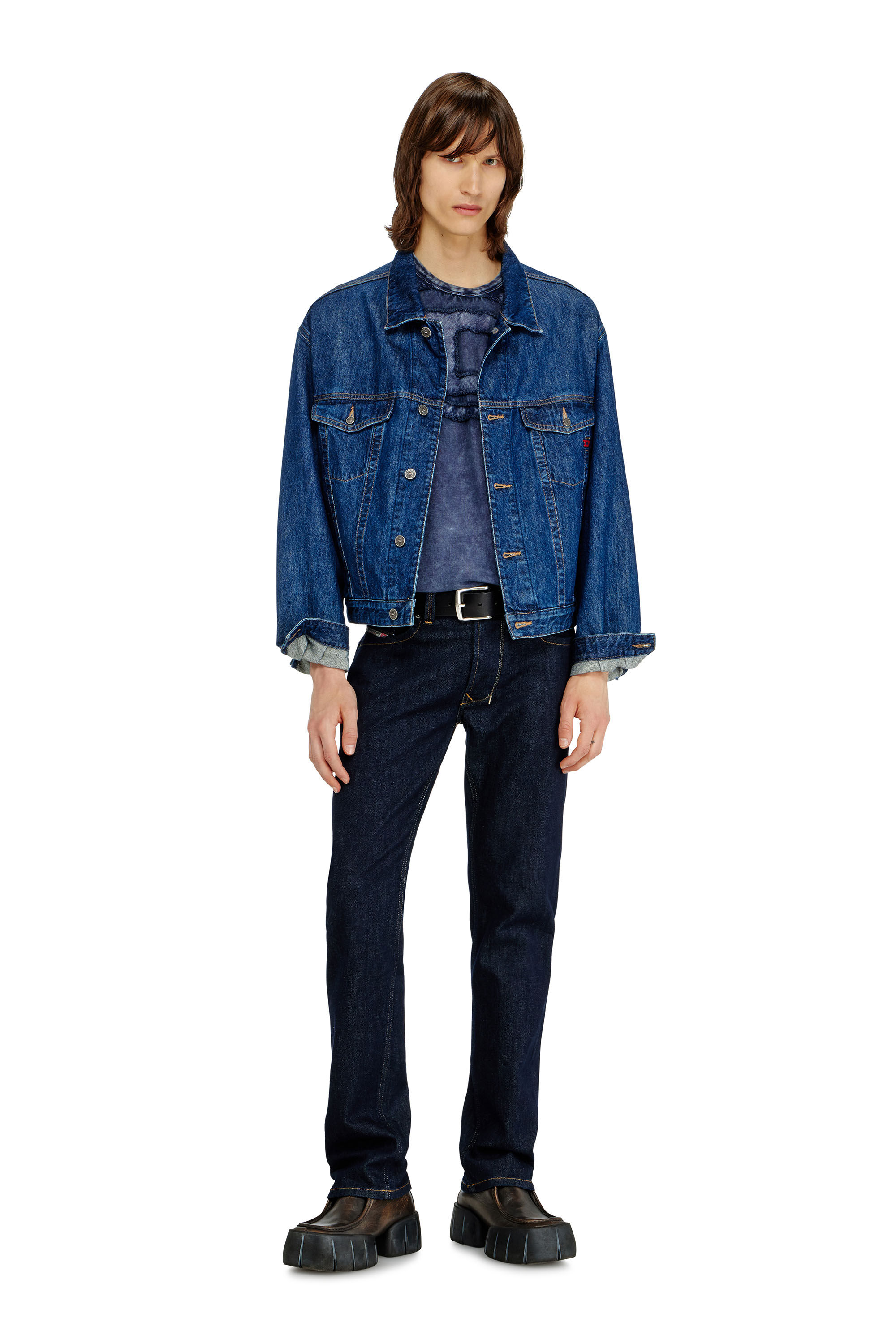 Diesel - Man's Regular Jeans 1985 Larkee 0DBEJ, Dark Blue - 1