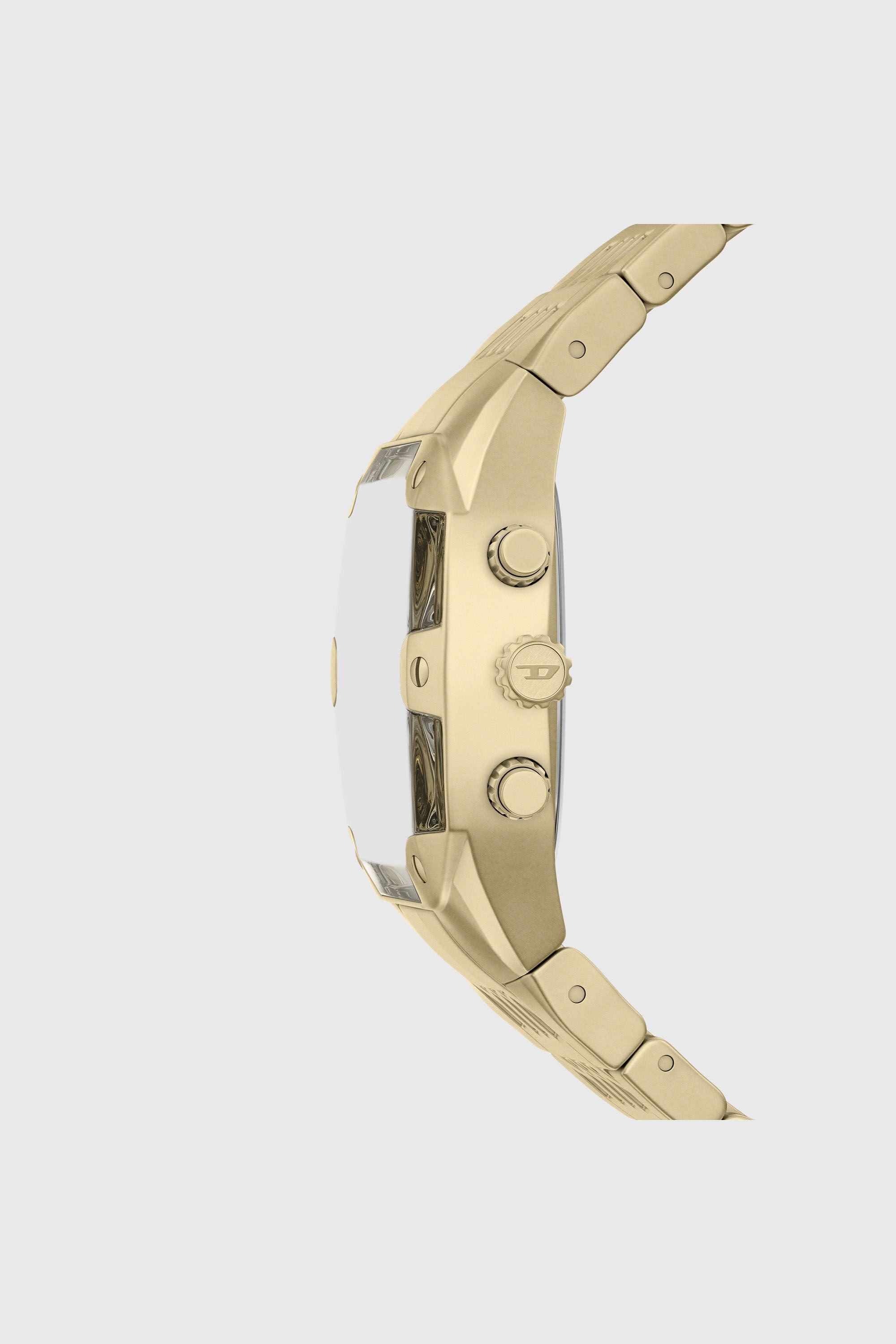 Diesel - DZ4718 WATCH, Man's Spiked Cushion gold-tone stainless steel watch in Gold - 3