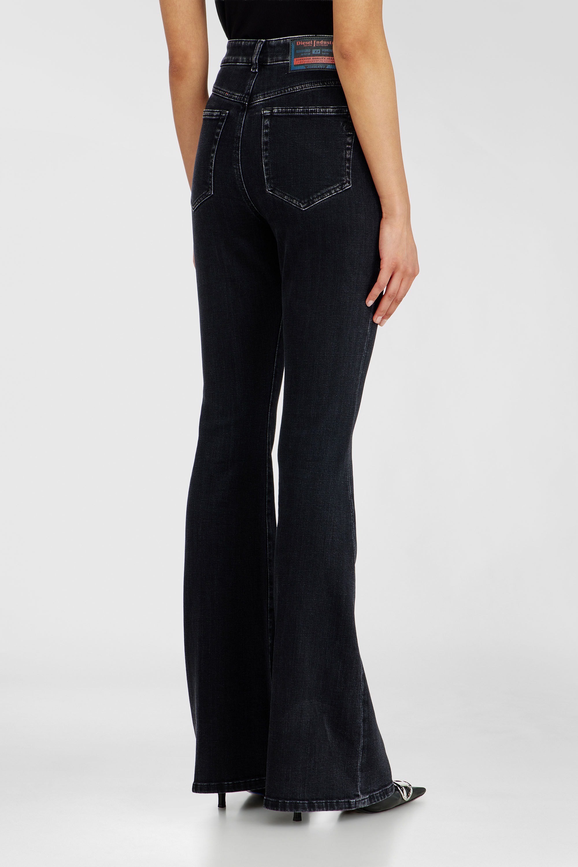 Diesel - Woman's Bootcut Jeans 1973 D-Partt 09P75, Black/Dark grey - 5