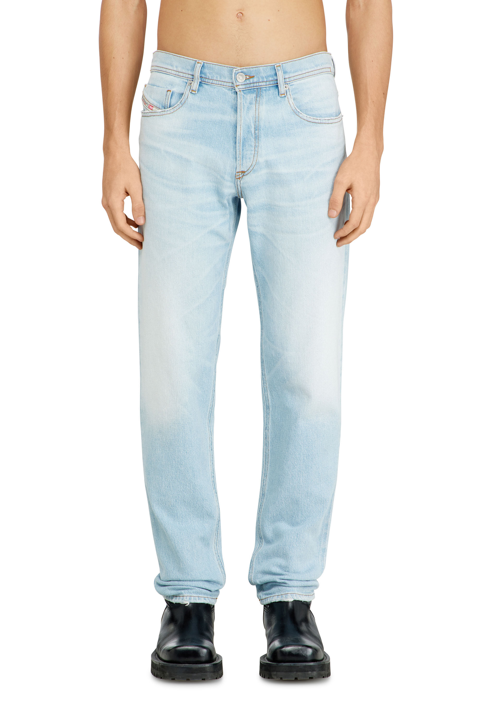 Diesel - Man's Regular Jeans 2023 D-Finitive 09N54, Light Blue - 3