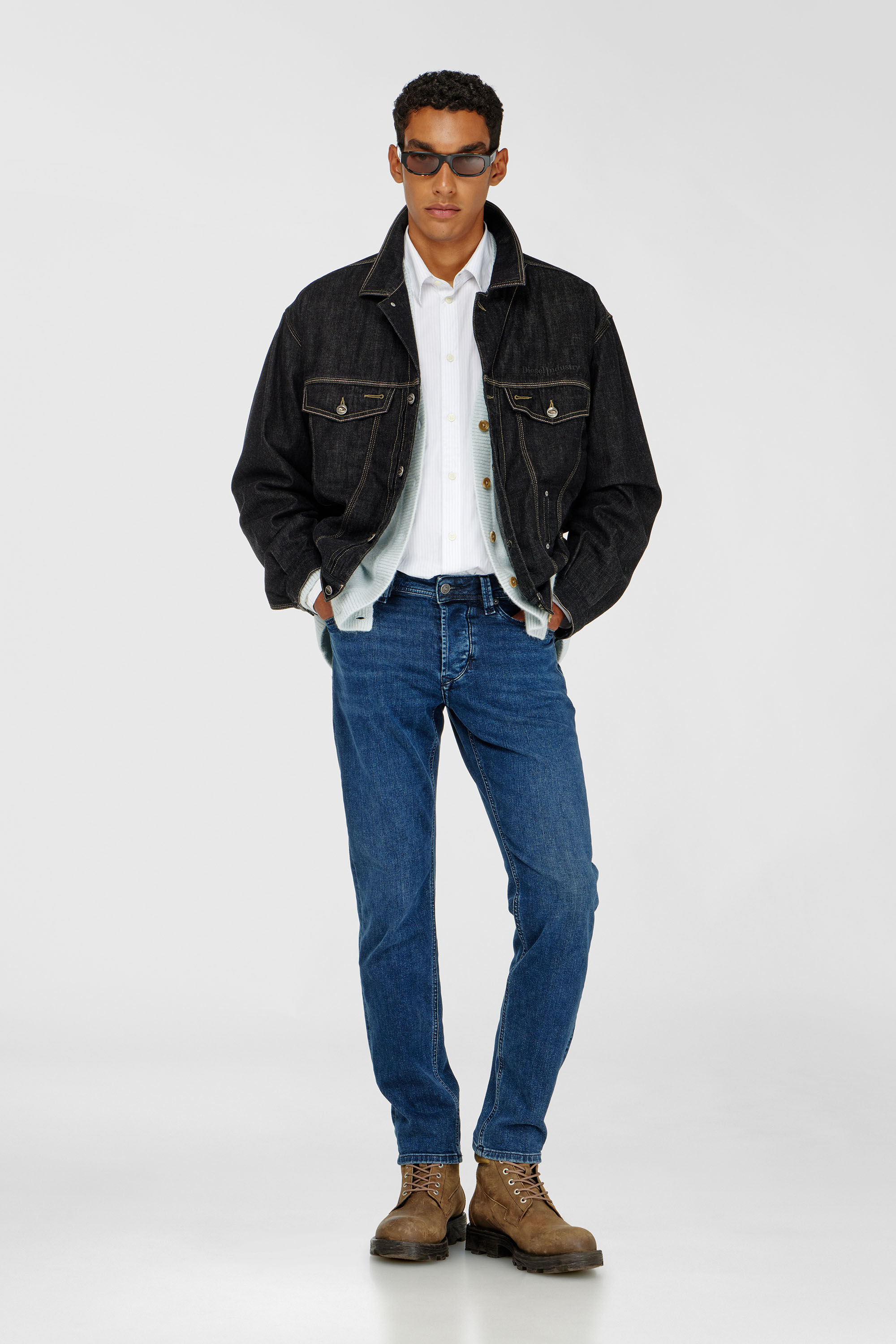 Diesel - Man's Regular Jeans 1986 Larkee-Beex 0BEDA, Dark Blue - 1
