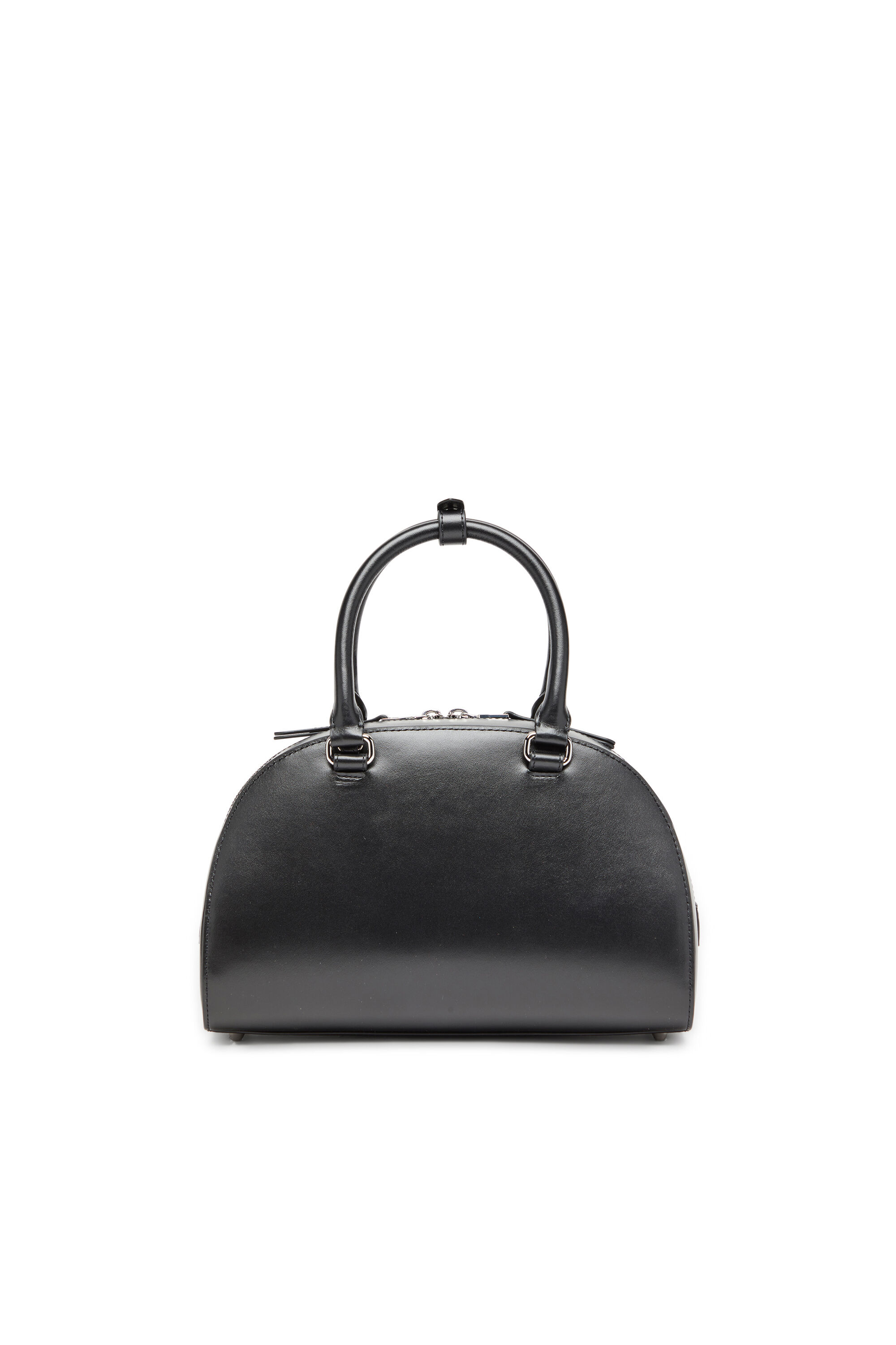 Diesel - 1DR DOME TOP HANDLE, Woman's Leather bowling bag in Black - 3