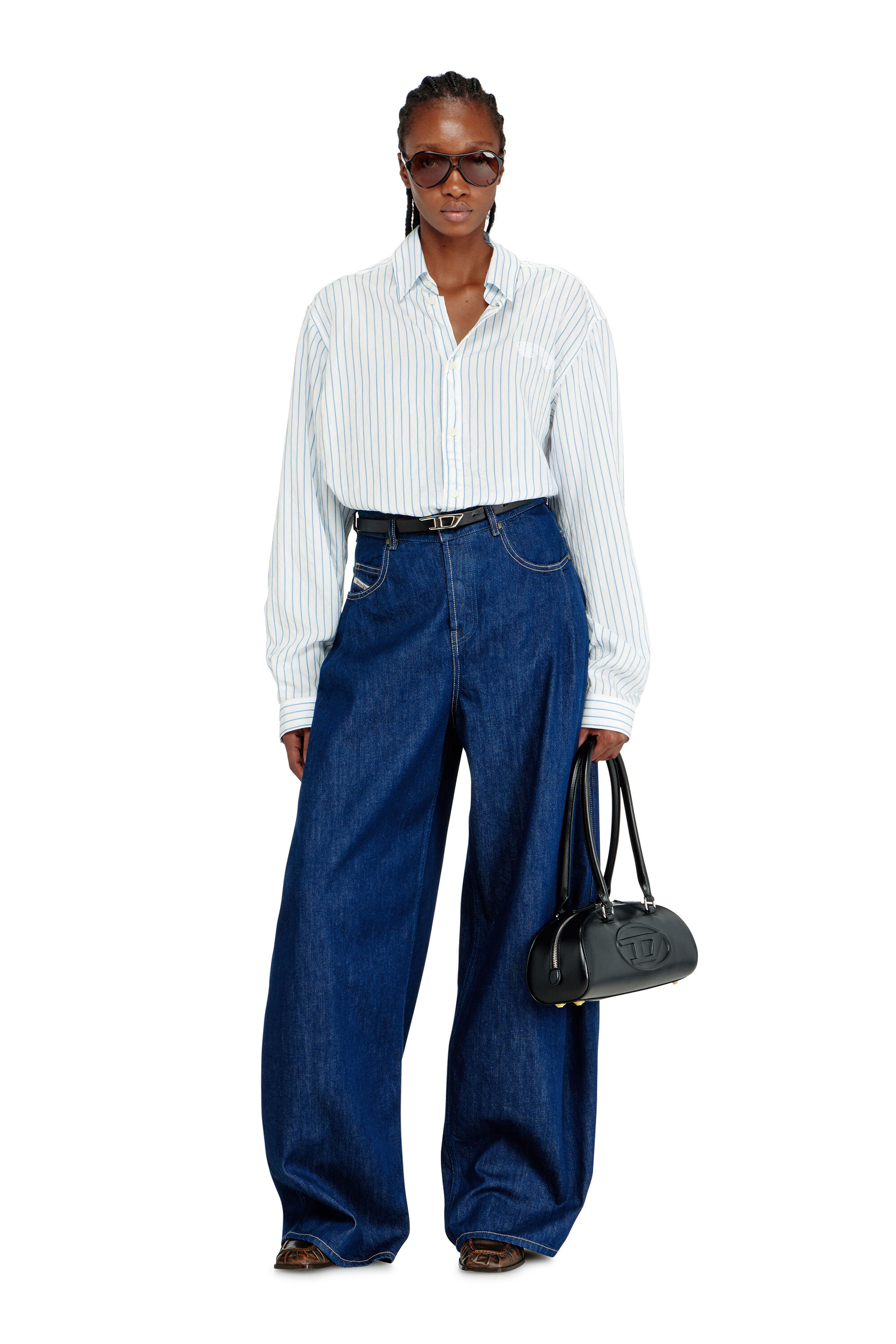 佐*内様 BROCHURE 1P HEATHER DENIM / Msize. Women's Relaxed Jeans | High Waist 1987 D-Khelz | Dark Blue