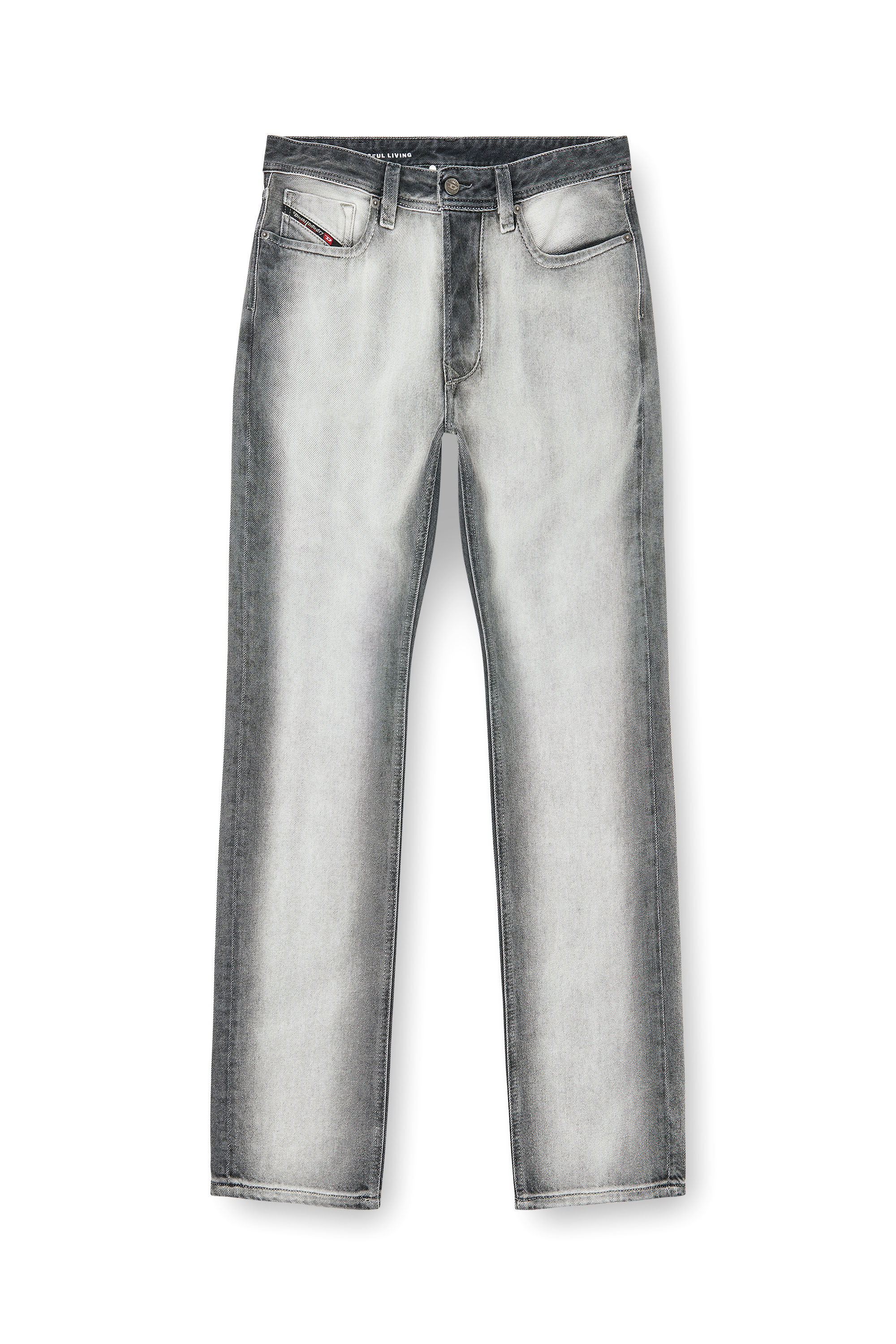   Jeans スタジャン グレー/ホワイト Men's Regular Jeans | Dark grey | Diesel 1985 Larkee