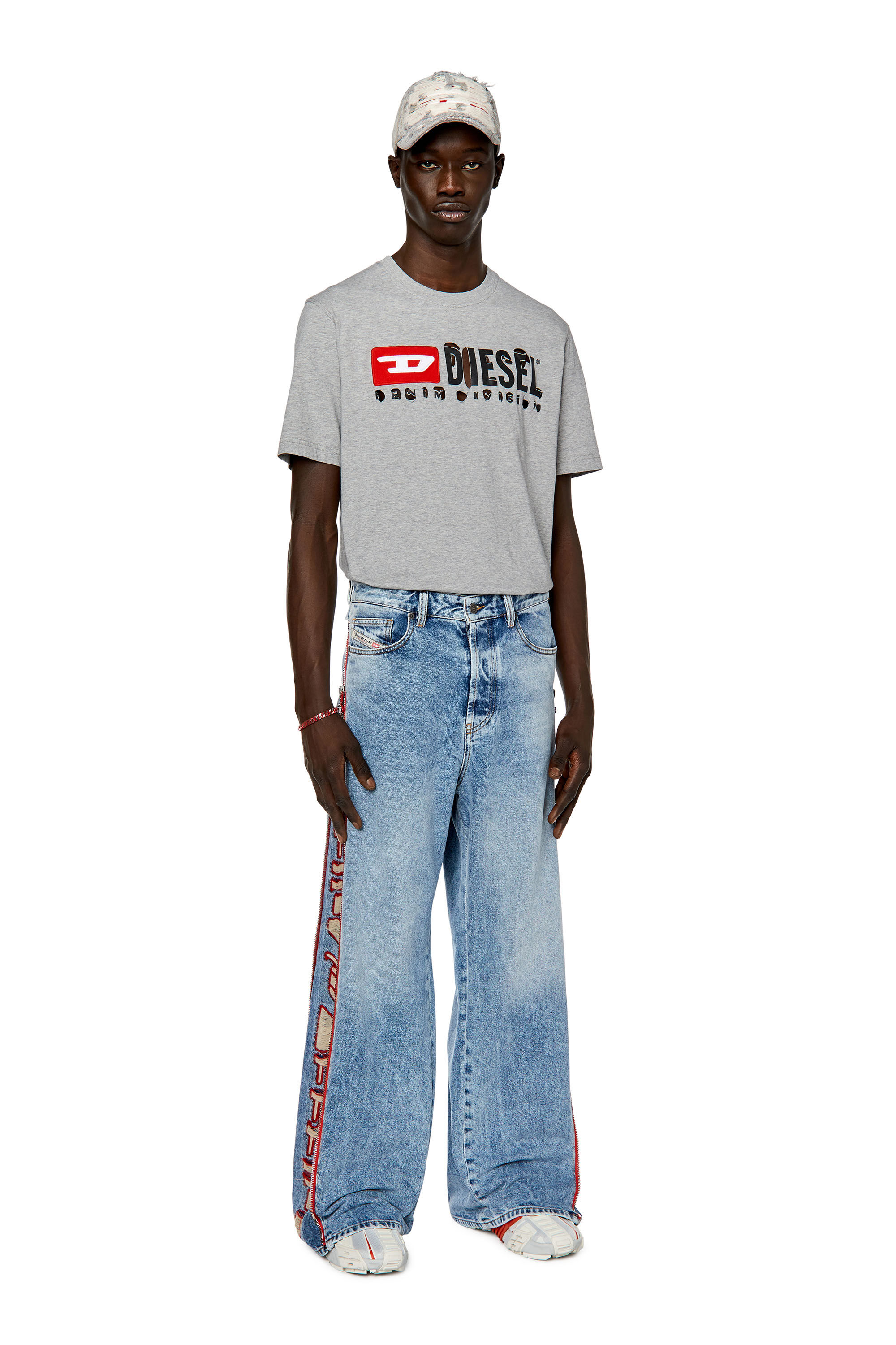 Diesel - D-Rise 09G47 Straight Jeans, Light Blue - Image 1