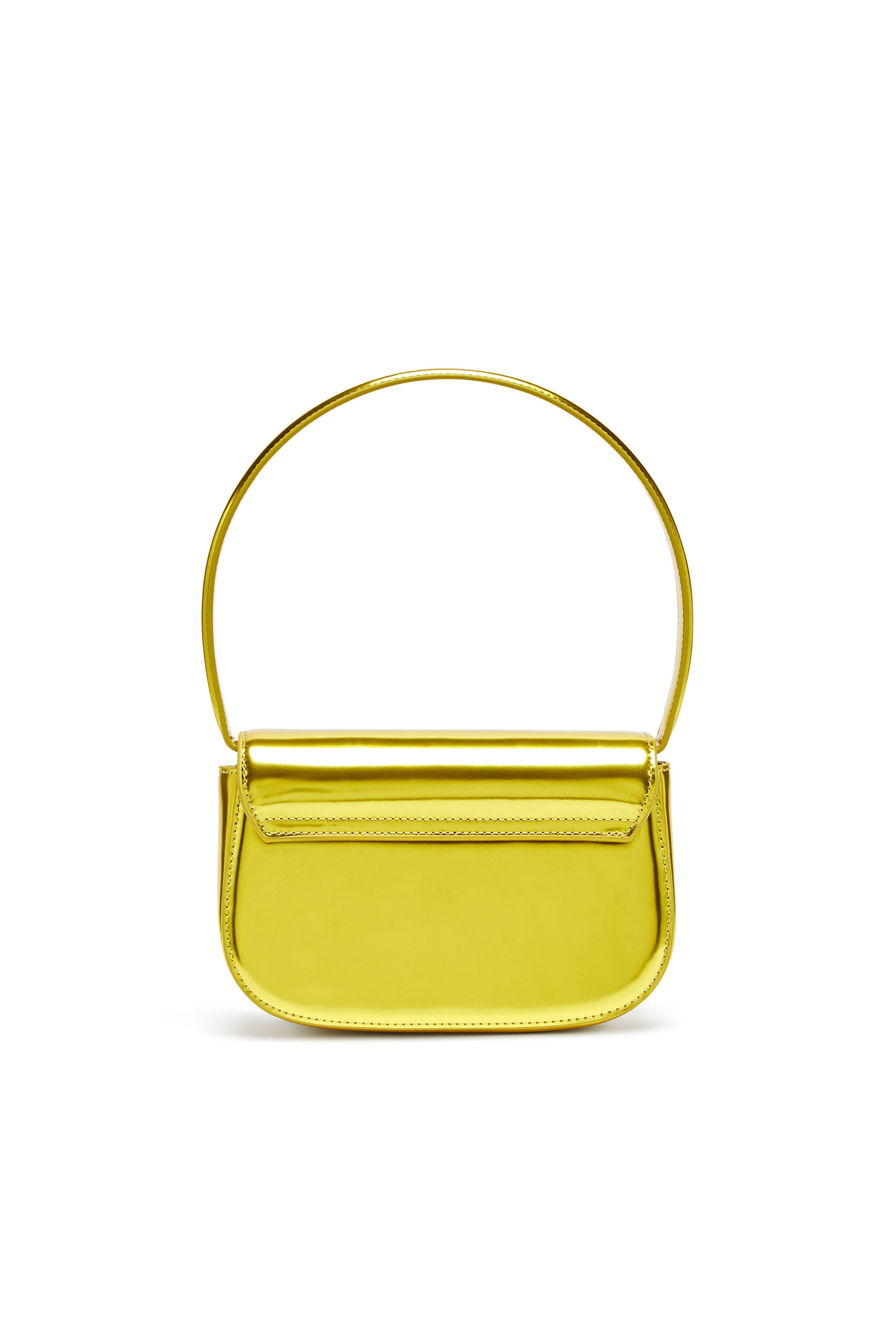 Diesel - 1DR, Woman's 1DR-Iconic shoulder bag in mirrored leather in Yellow - 3