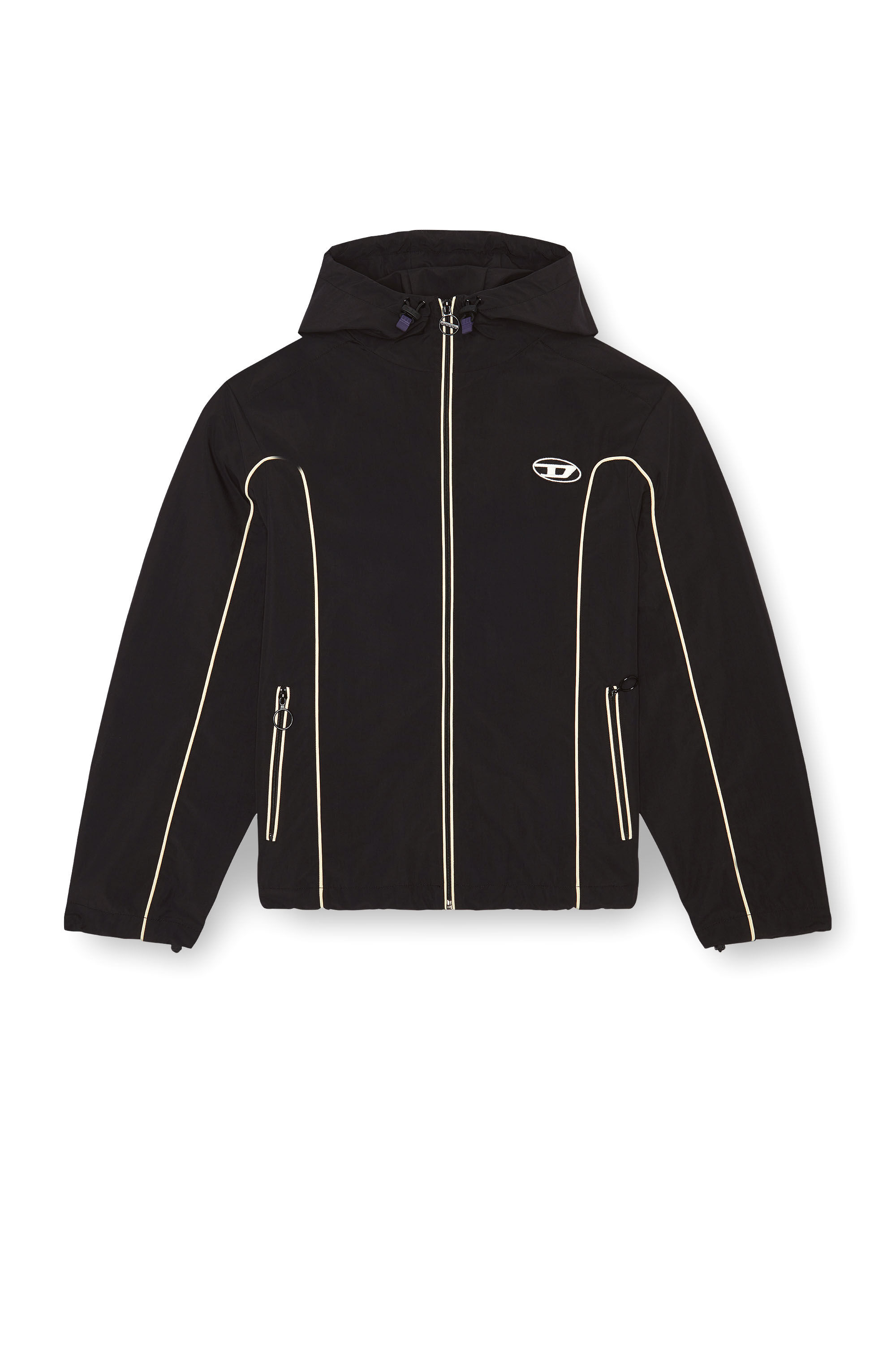 ジャケット・アウター DIESEL J-VATE jacket y2k J-HIVES Man: Windbreaker Jacket with contrast piping | Diesel