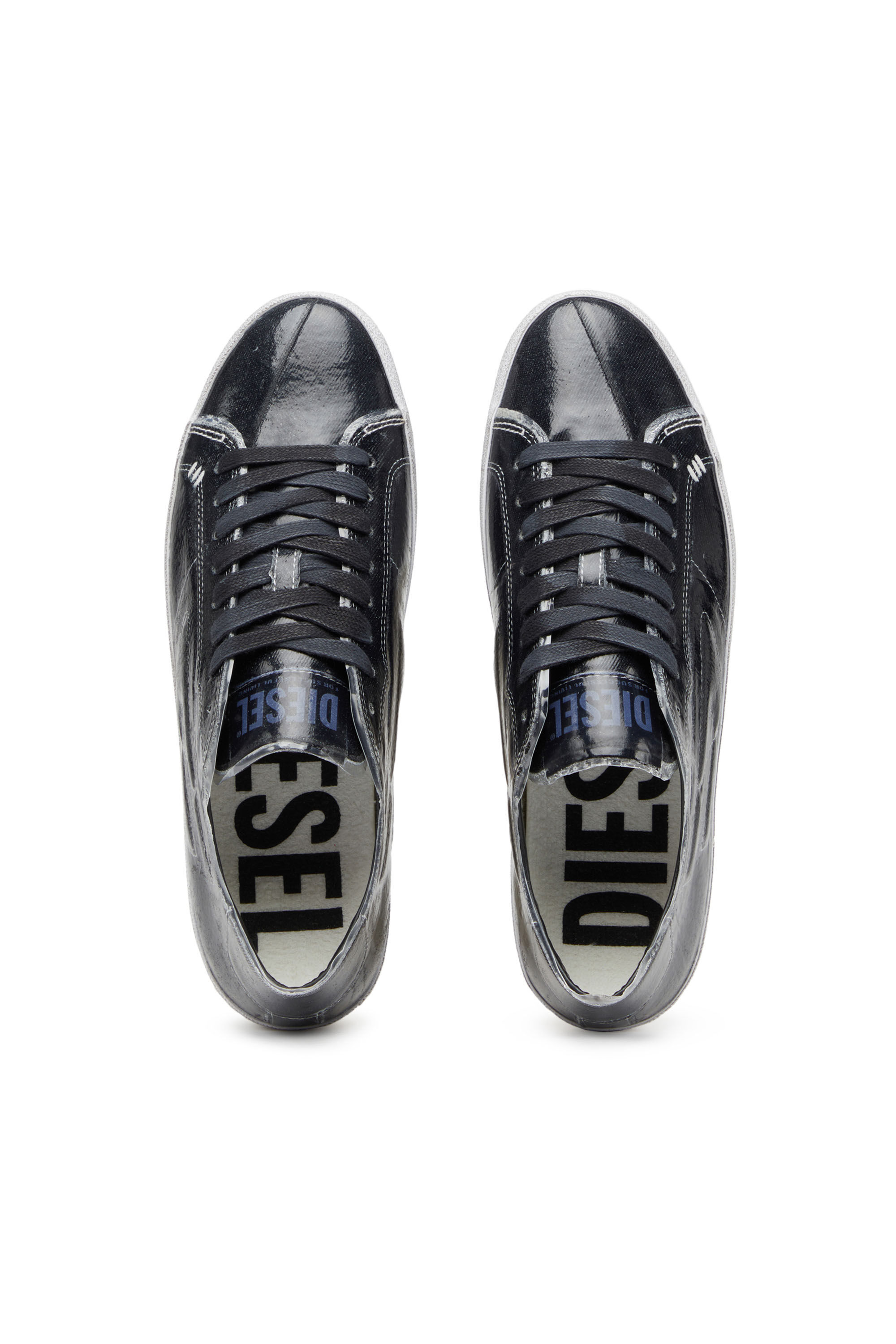 Diesel - S-LEROJI LOW W, Woman's S-Leroji Low W - Canvas sneakers with TPU overlay in Black - 4