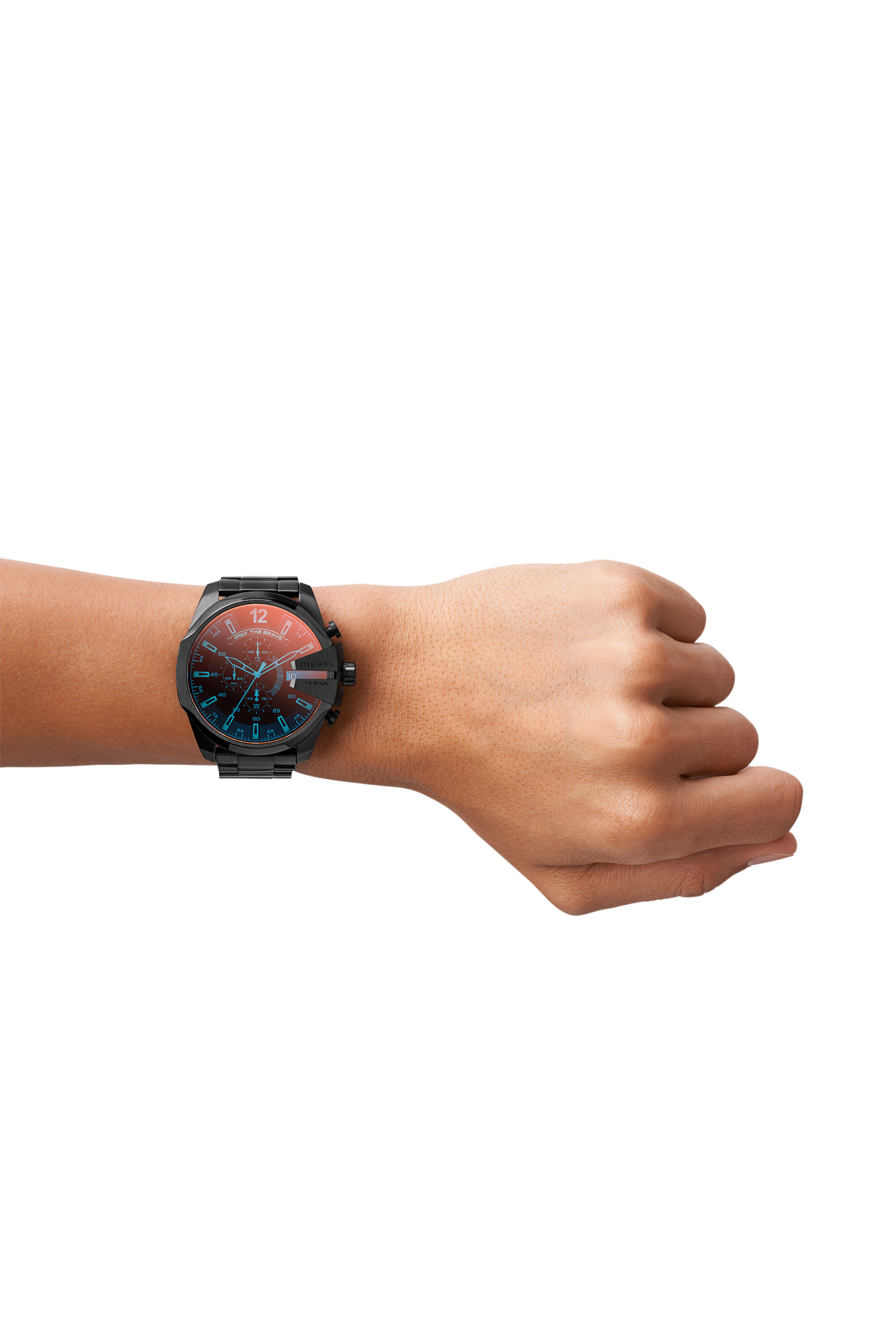 DZ4318 Man: Mega Chief watch with gunmetal plating | Diesel