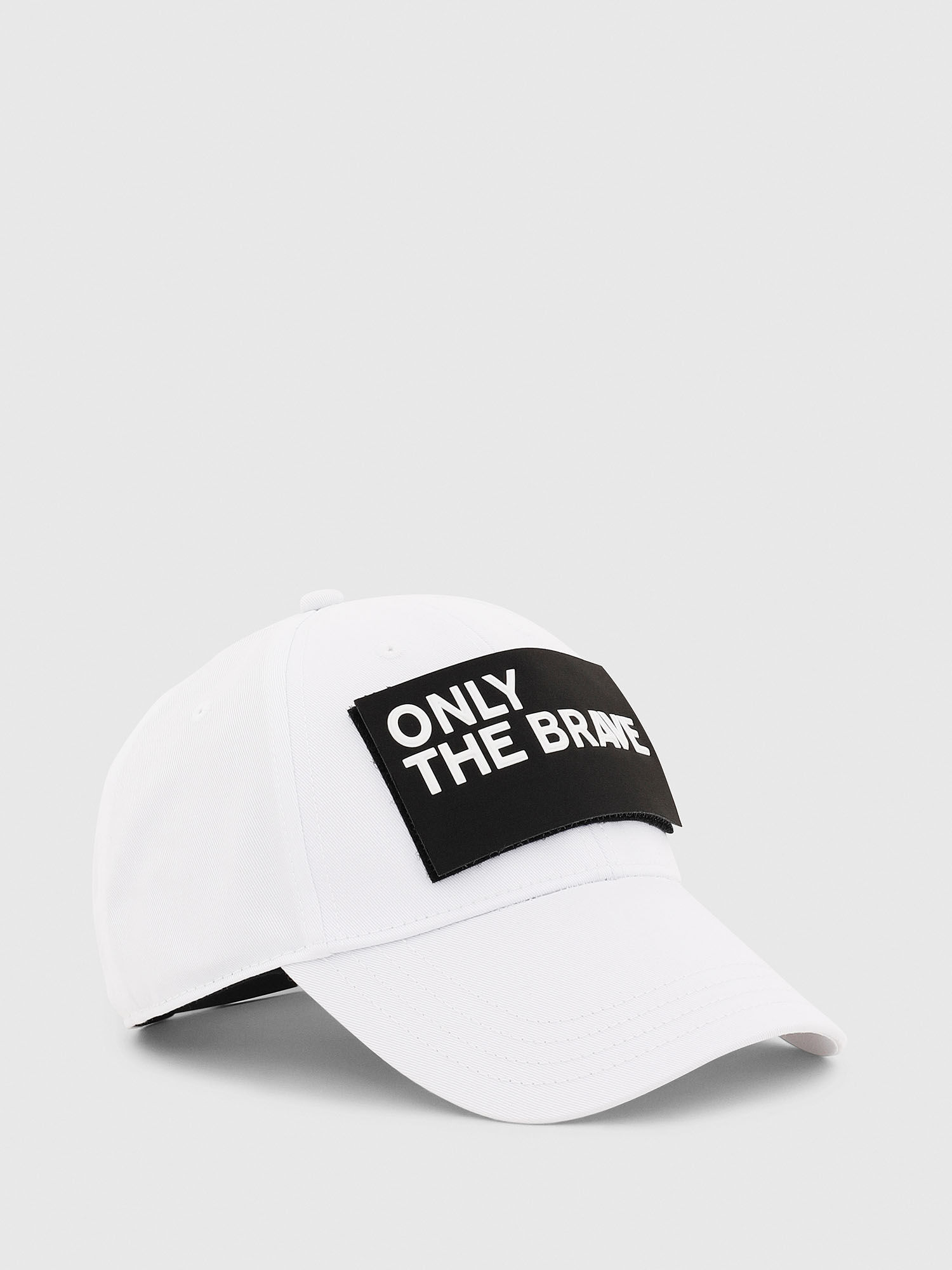 black baseball cap with velcro patch