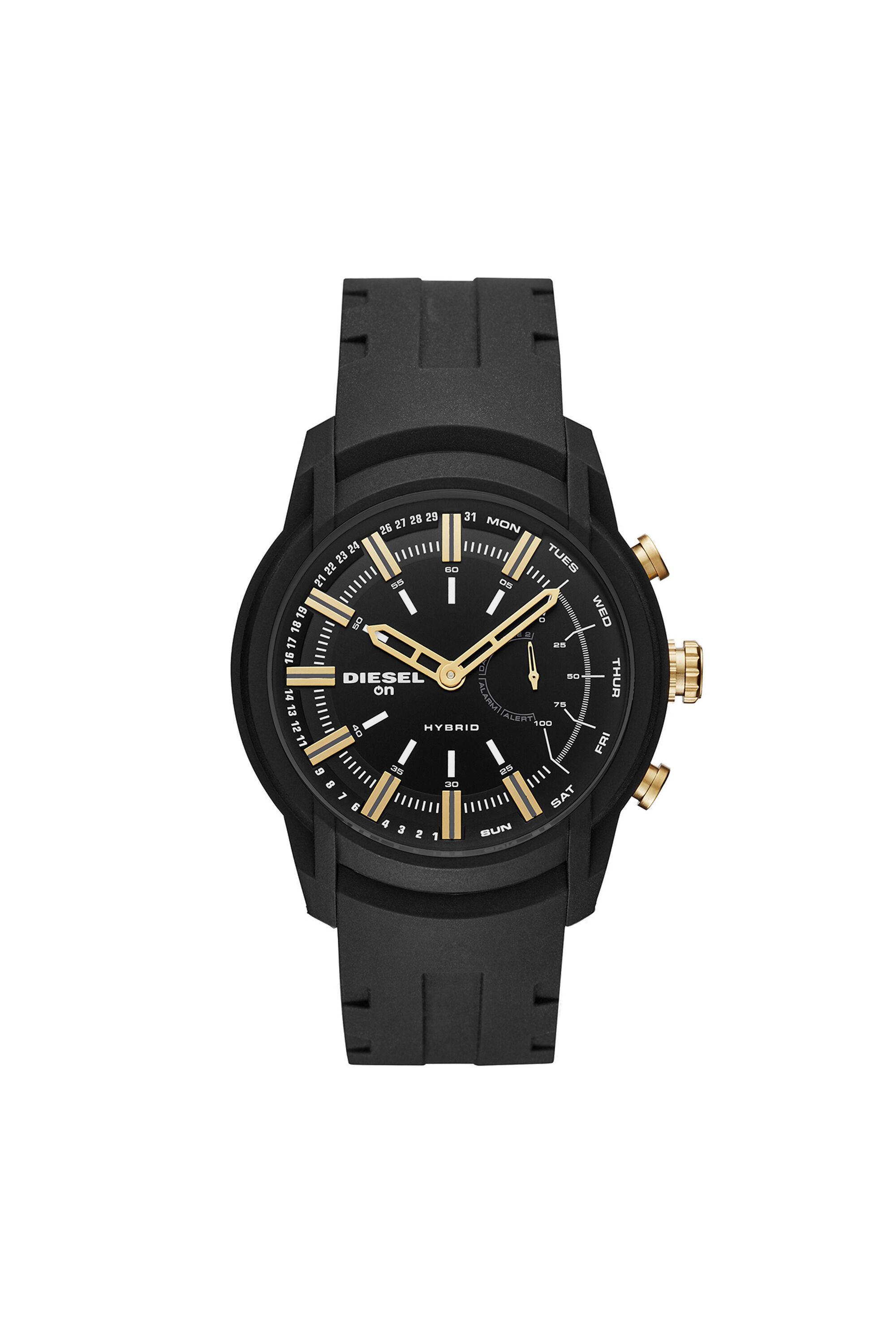 DT1014 Man Armbar Hybrid black silicone smartwatch 44 mm Diesel