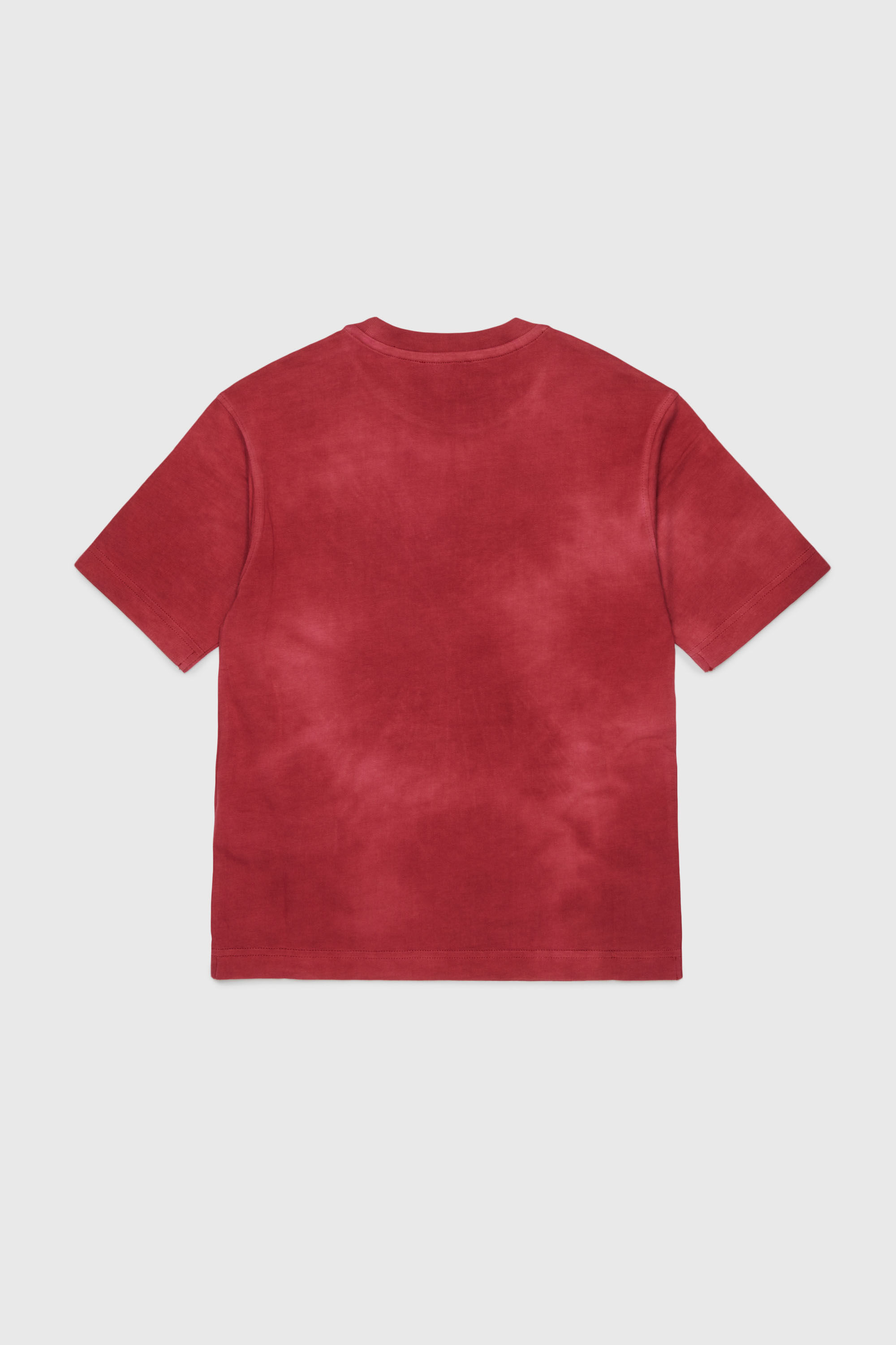 Diesel - TFIN OVER, Man's T-shirt with embellished phoenix motif in Red - 2
