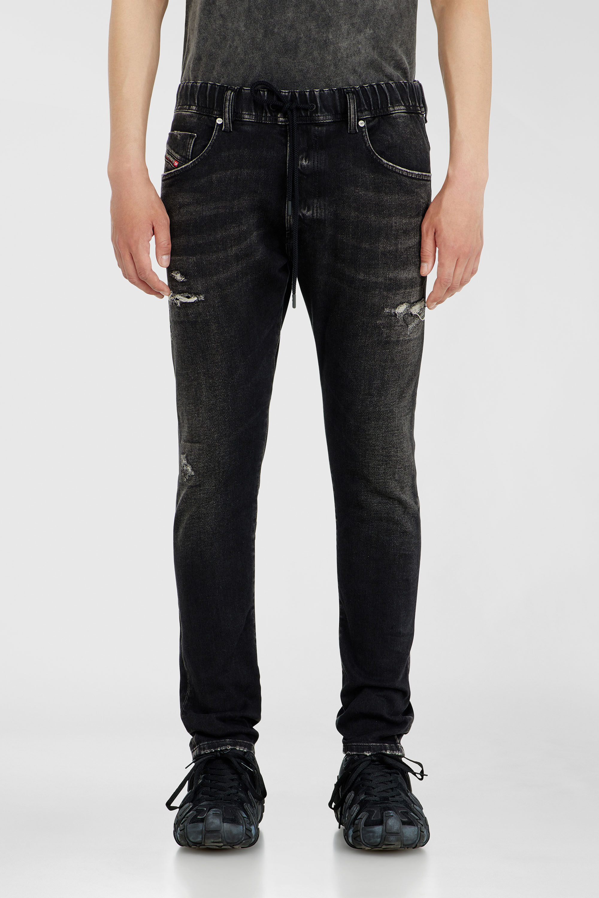 Diesel - Man's Regular 2030 D-Krooley Joggjeans&reg; 09Q22, Black/Dark grey - 2