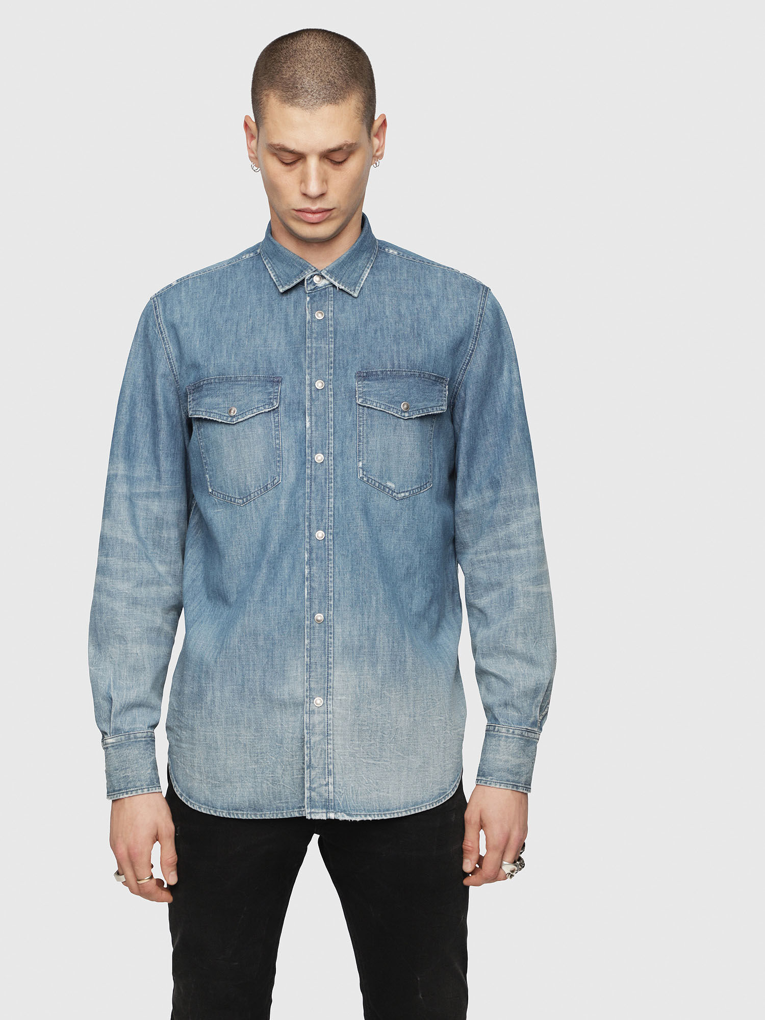Diesel denim shirt mens