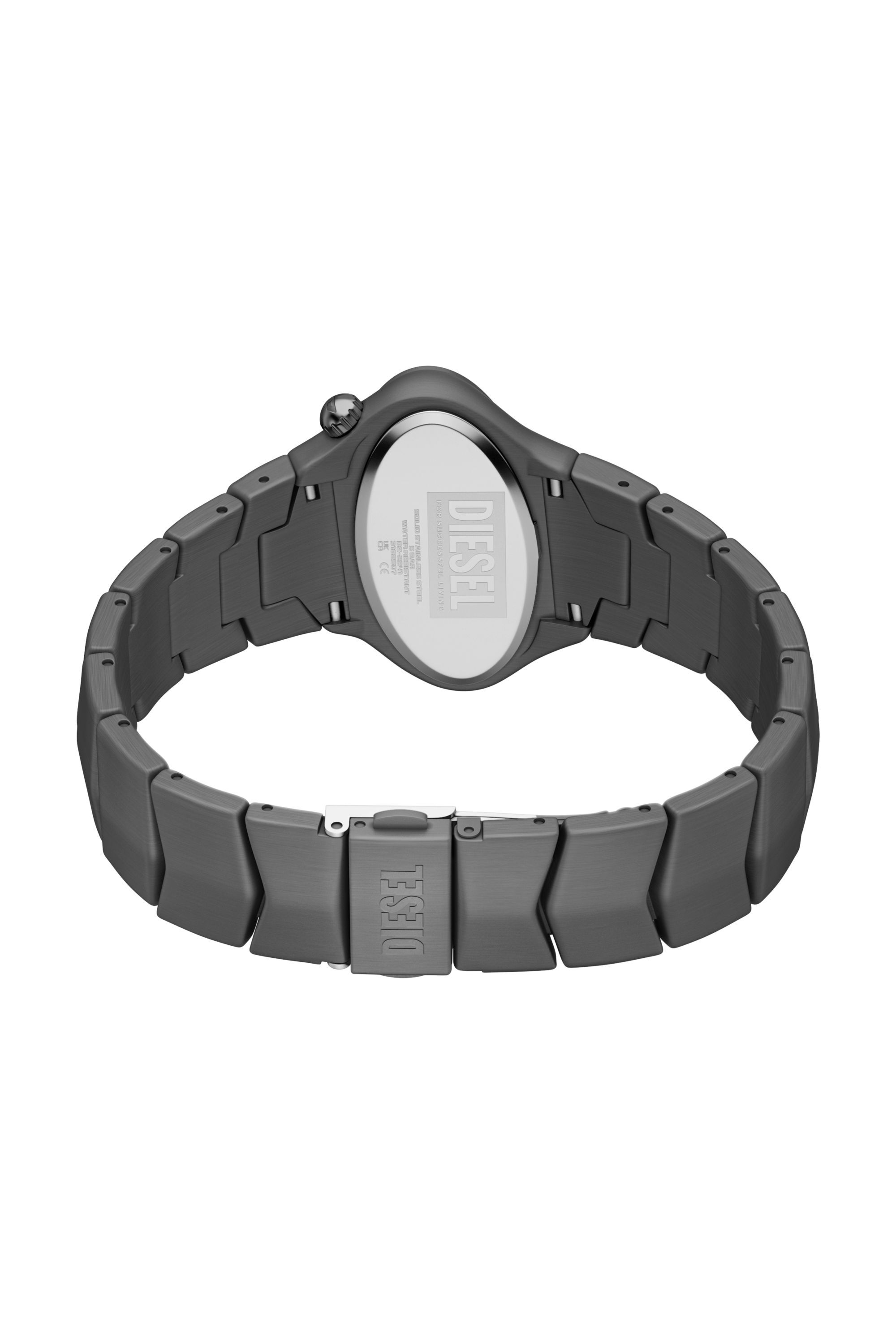 Diesel - DZ2241 WATCH, Man's D-Rush gunmetal stainless steel watch in Dark grey - 5