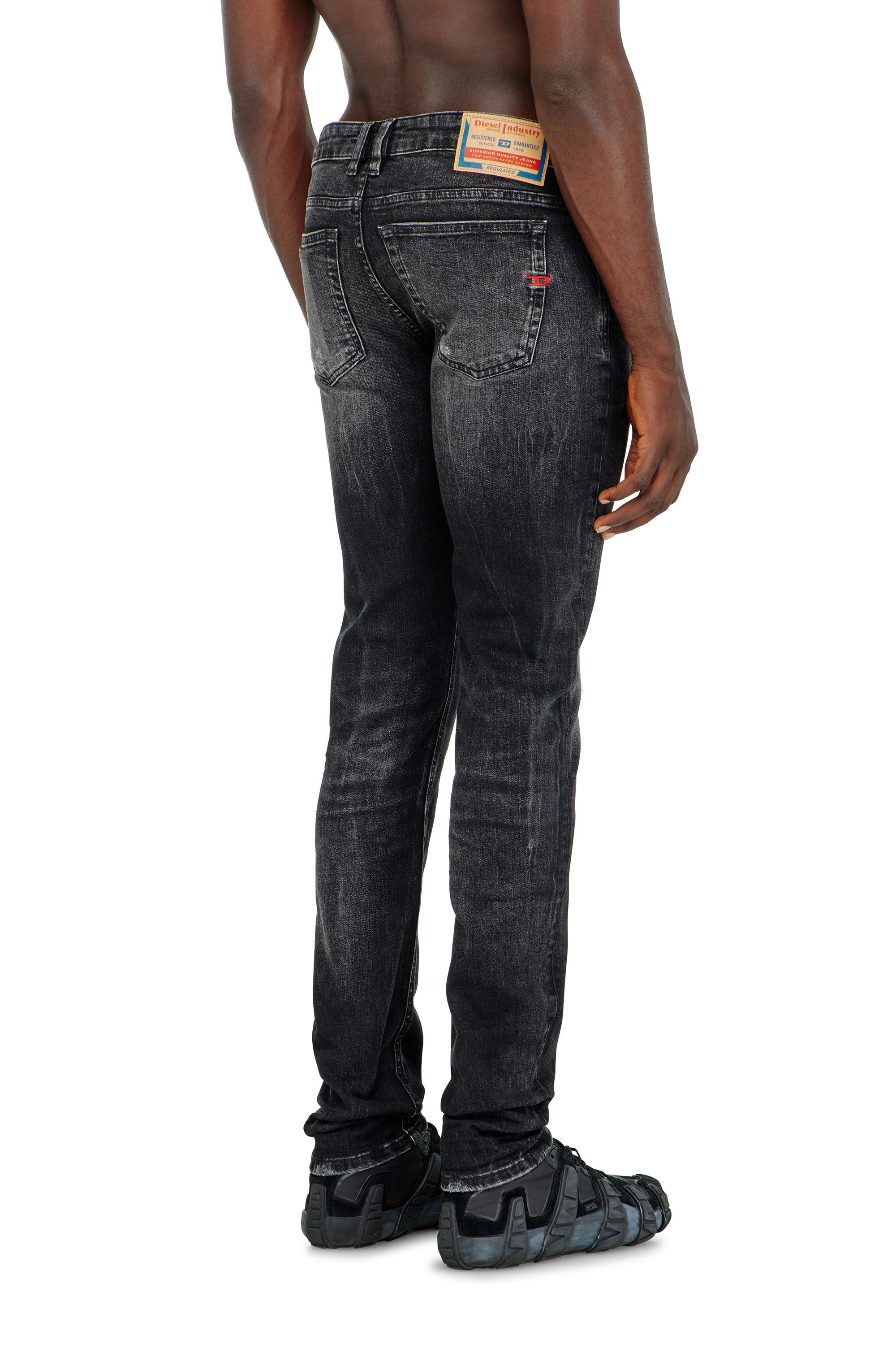 Diesel - Man's Skinny Jeans 1979 Sleenker 0DBDP, Black/Dark grey - 5