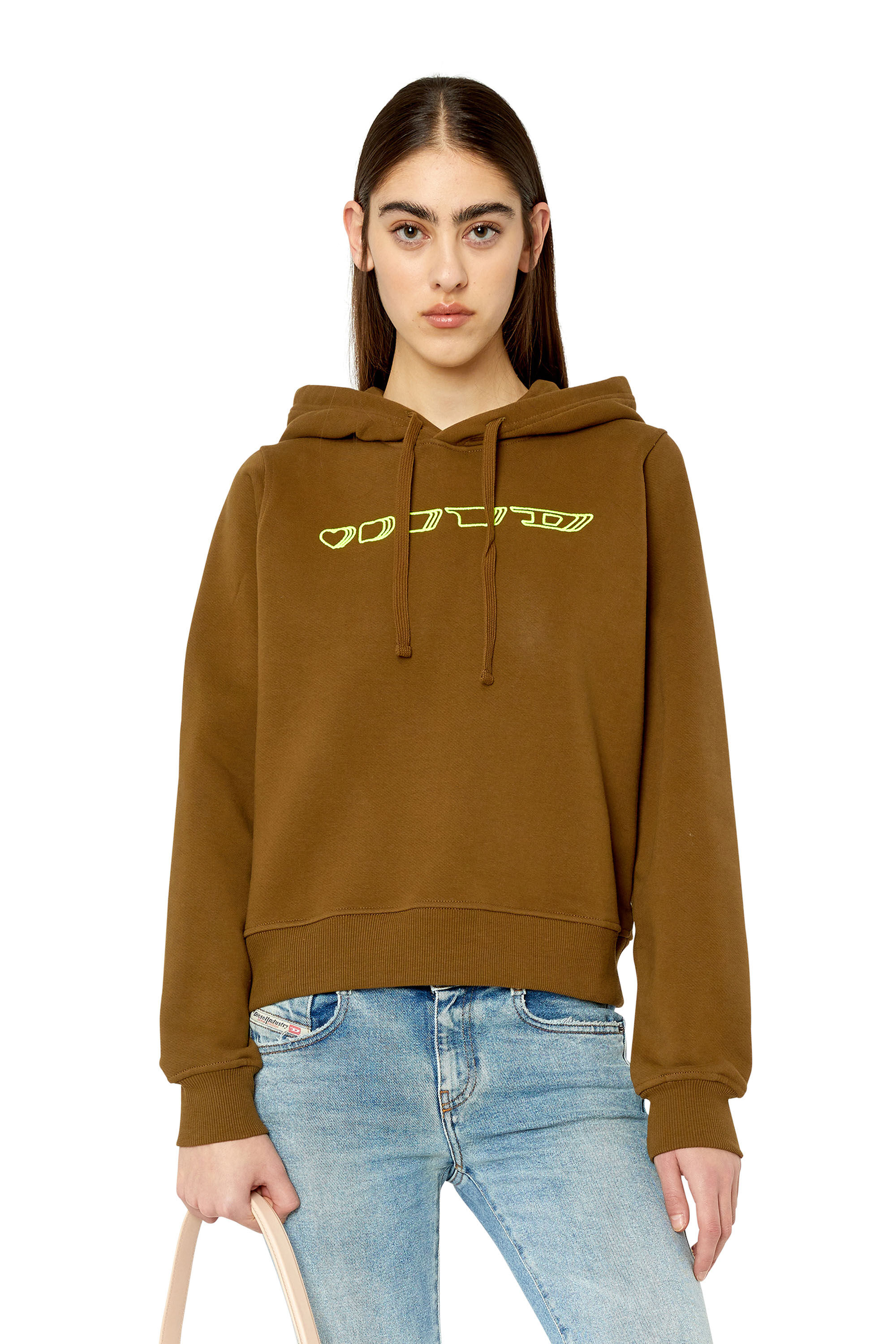 Diesel - F-REGGY-HOOD-G3, Brown - Image 3