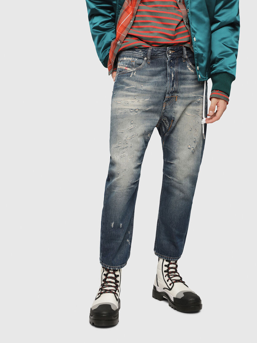 Narrot 088aq Men Carrot Medium Blue Jeans Diesel
