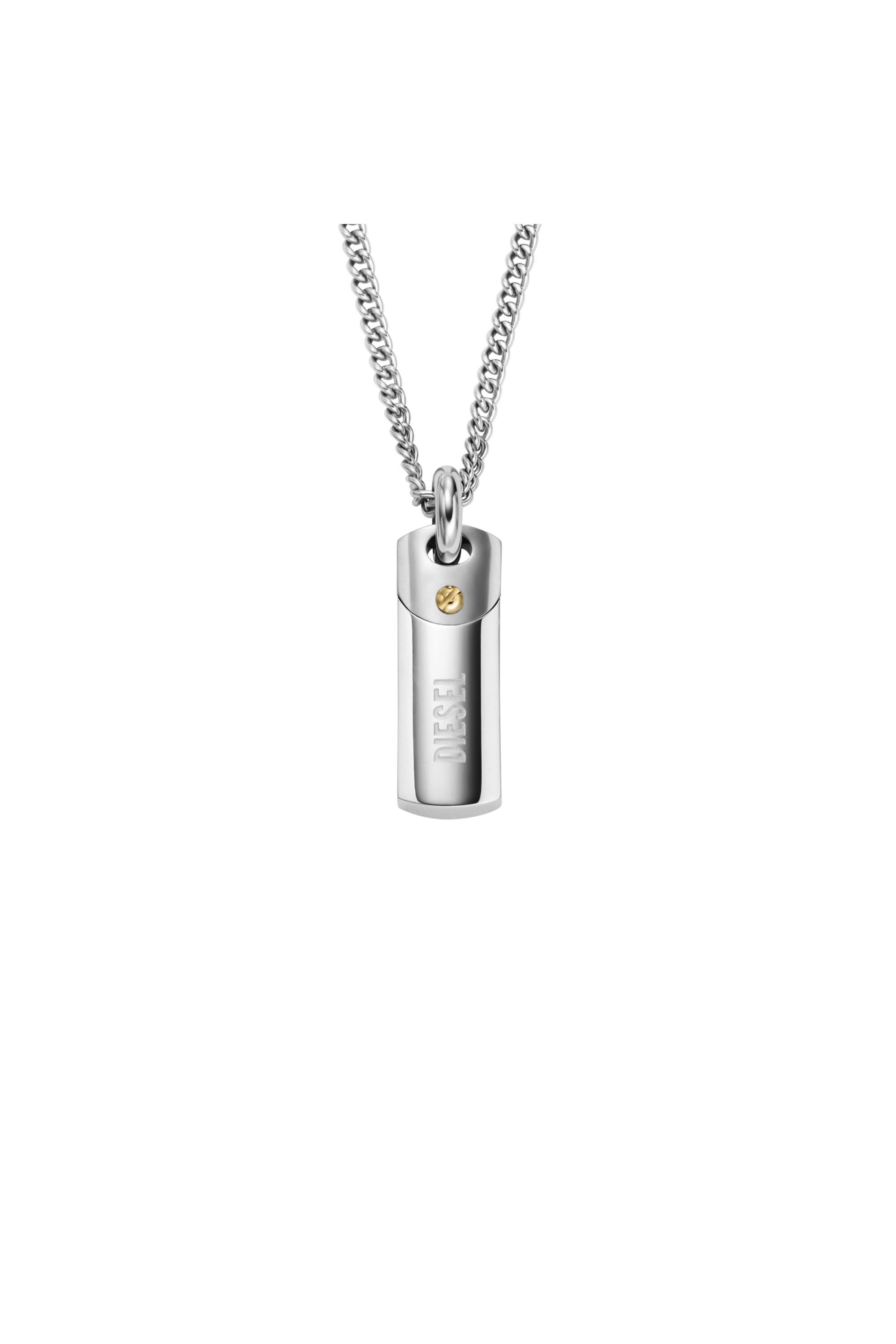 DIESELネックレス Dx1116 DX1116 Man: Steel dog tag pendant necklace | Diesel