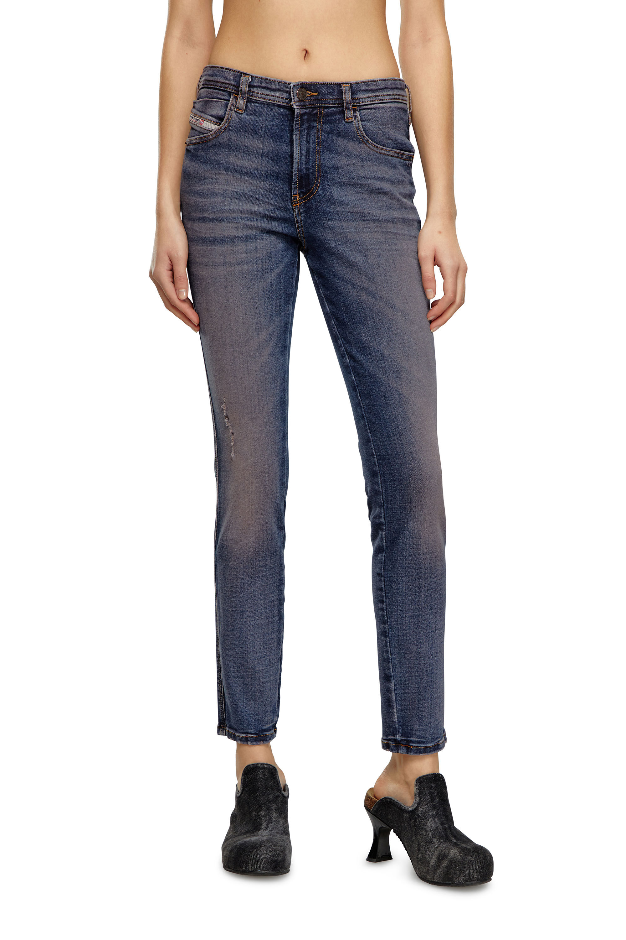 Diesel - Skinny Jeans 2015 Babhila 0PFAY, Dark Blue - Image 3