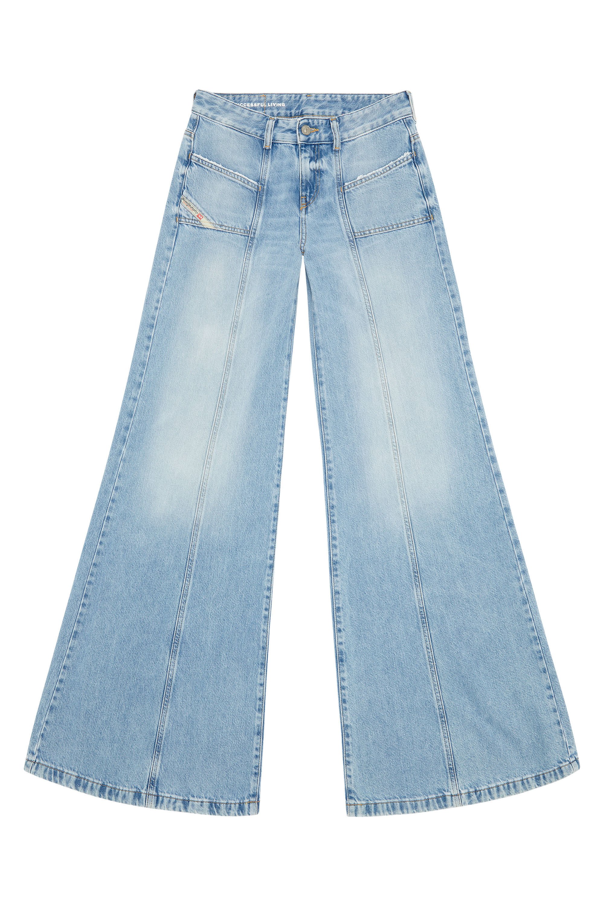 Diesel - Bootcut and Flare Jeans D-Akii 09J88, Light Blue - Image 2