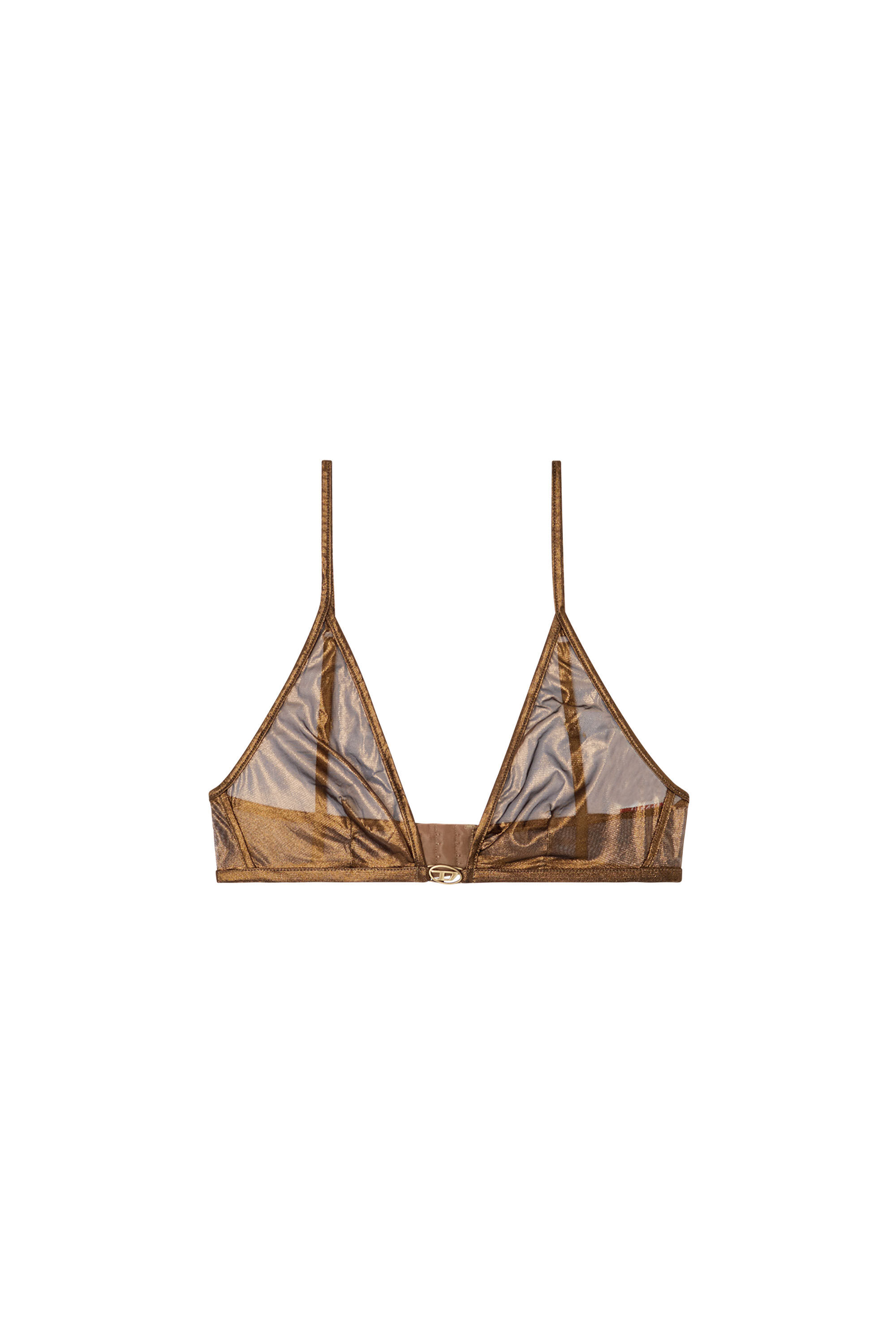 Diesel - LUNA-GFT, Woman's Wireless bra with central Oval D in Gold - 2