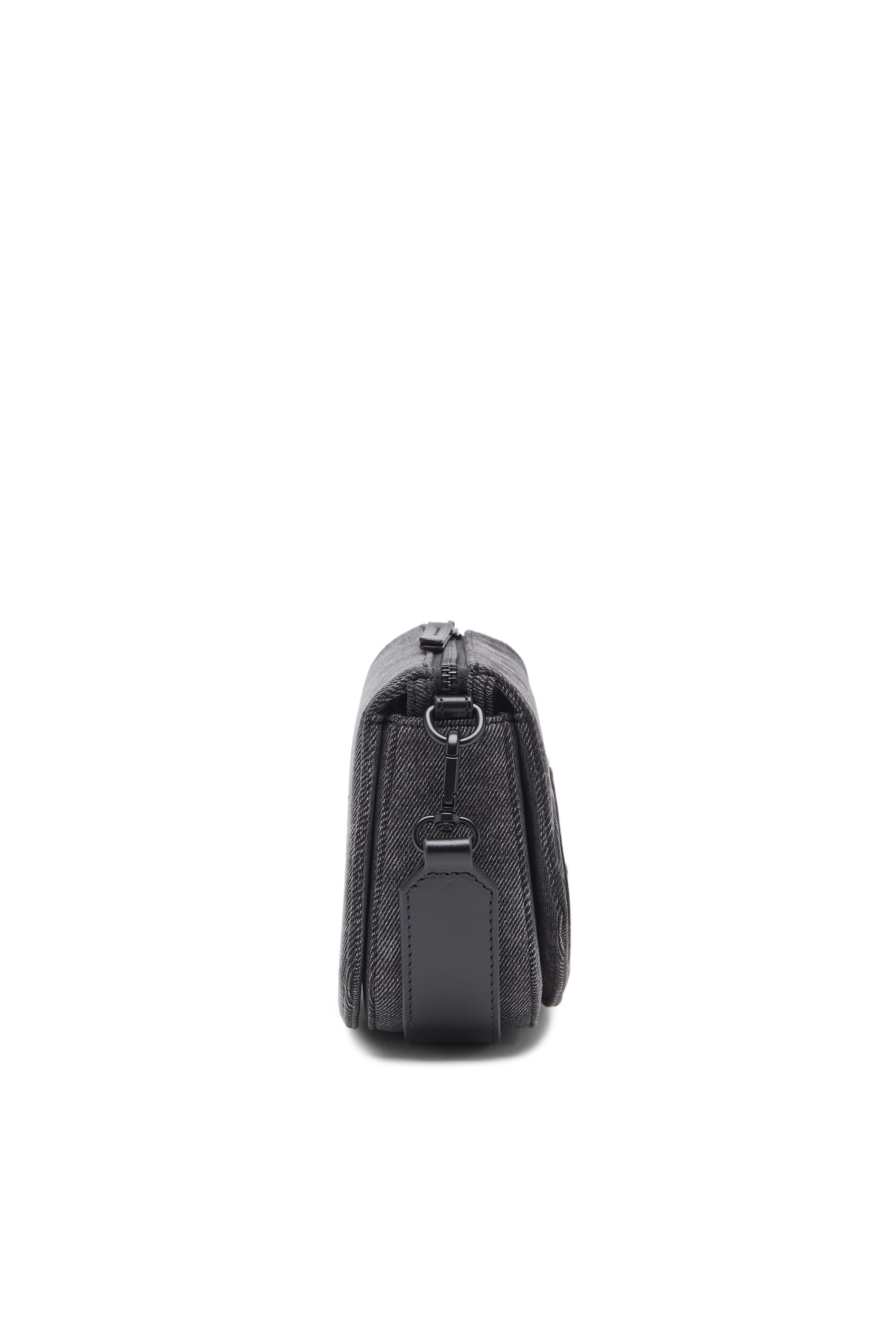 Diesel - 1DR CAMERA BAG, Man's 1DR-Camera bag in stonewashed denim in Black - 4
