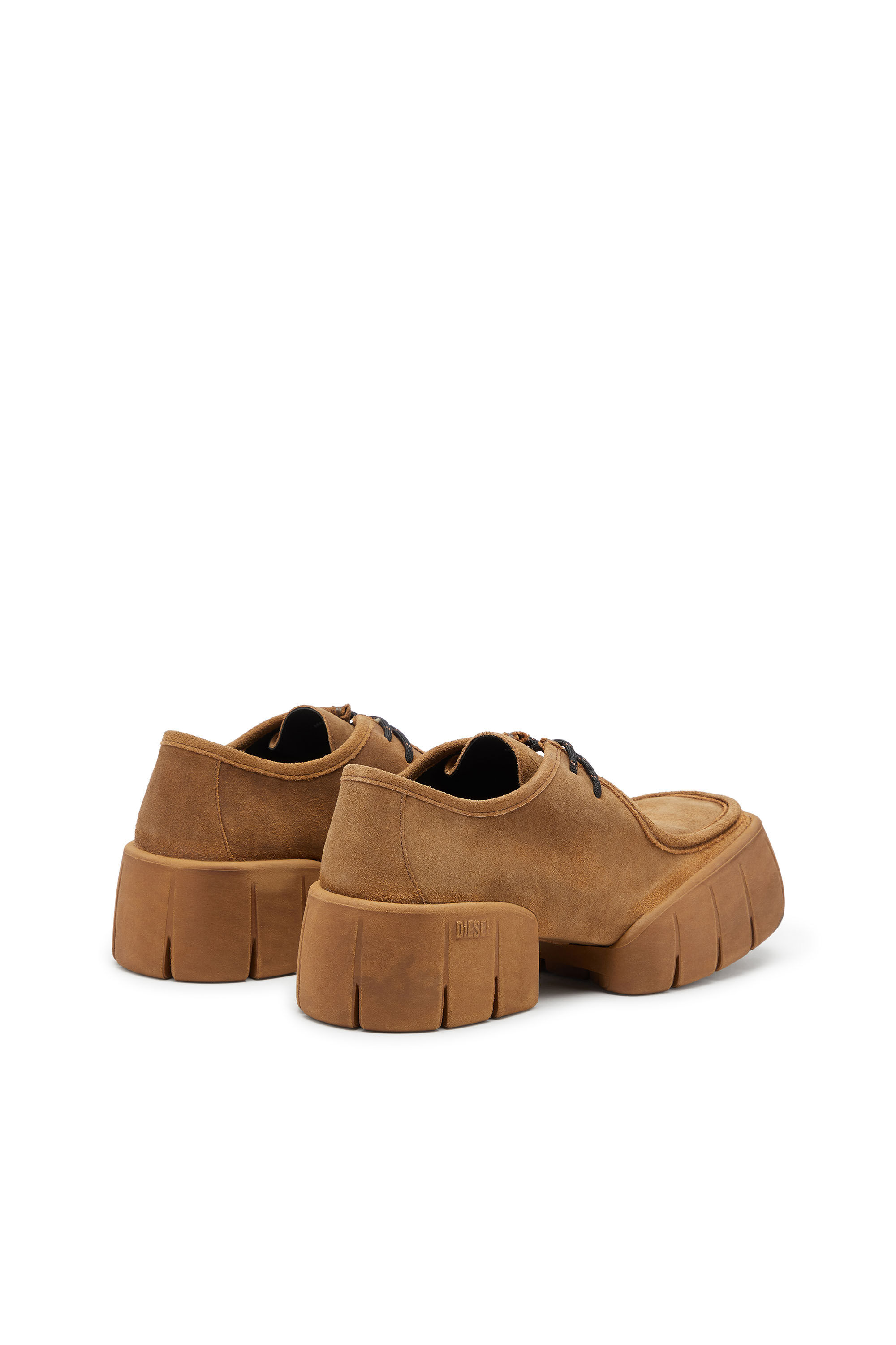 Diesel - D-TEX WB, Man's D-Tex-Moccasin-style shoes in waxed suede in Light Brown - 3