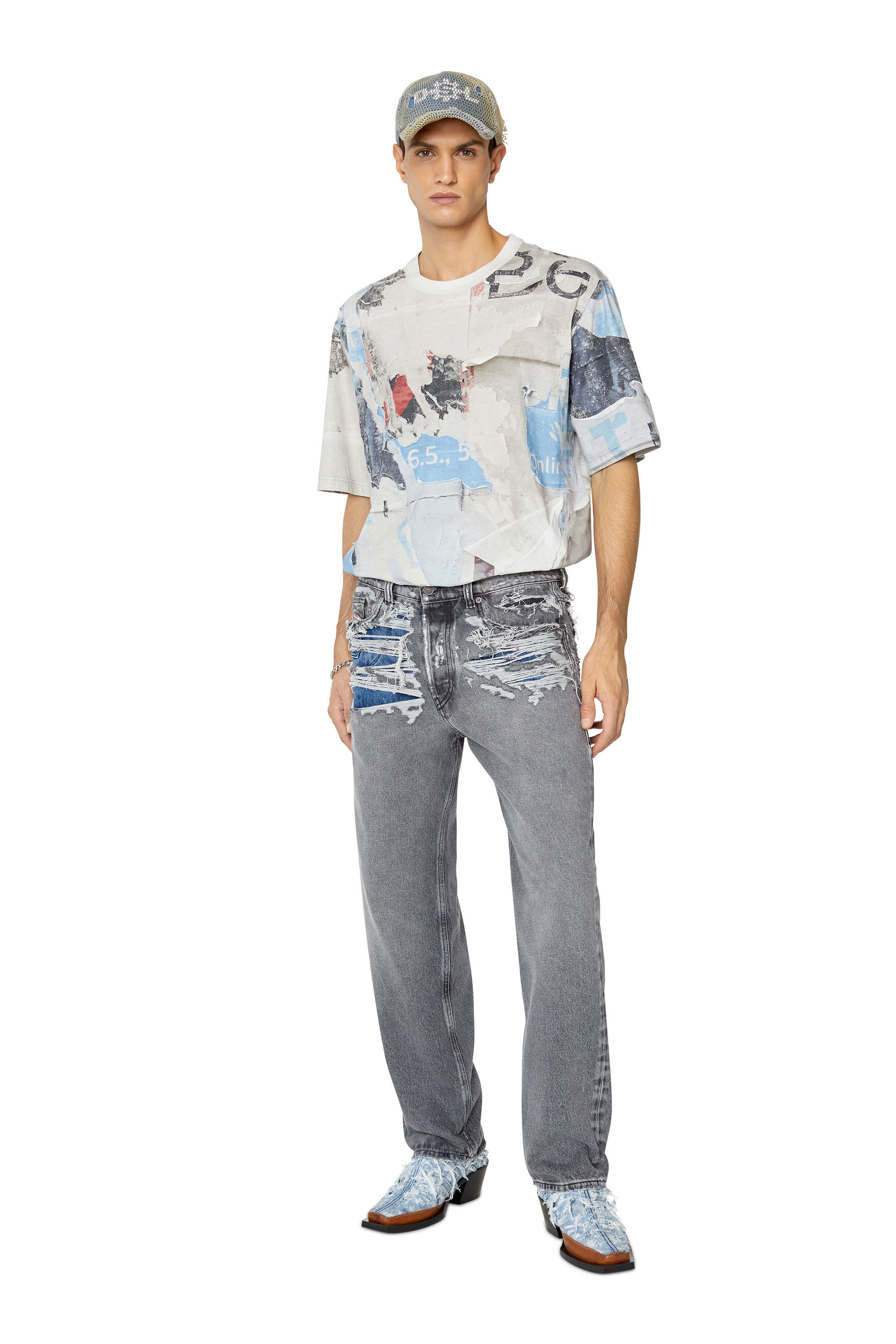 Diesel - 2010 D-Macs 007J4 Straight Jeans, Black/Dark grey - Image 1
