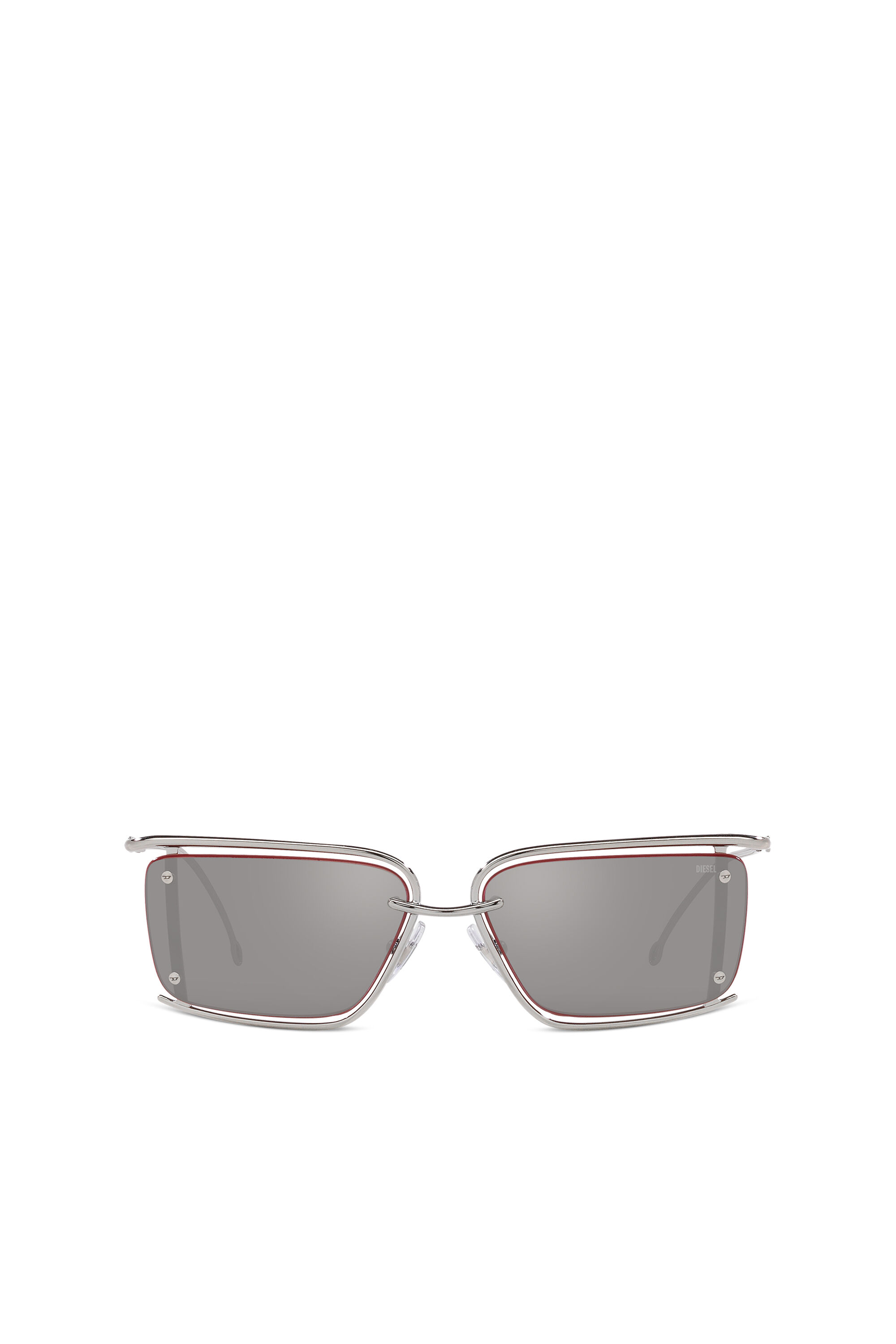 Diesel - 0DL1002, Unisex's Rectangle sunglasses in Silver - 1