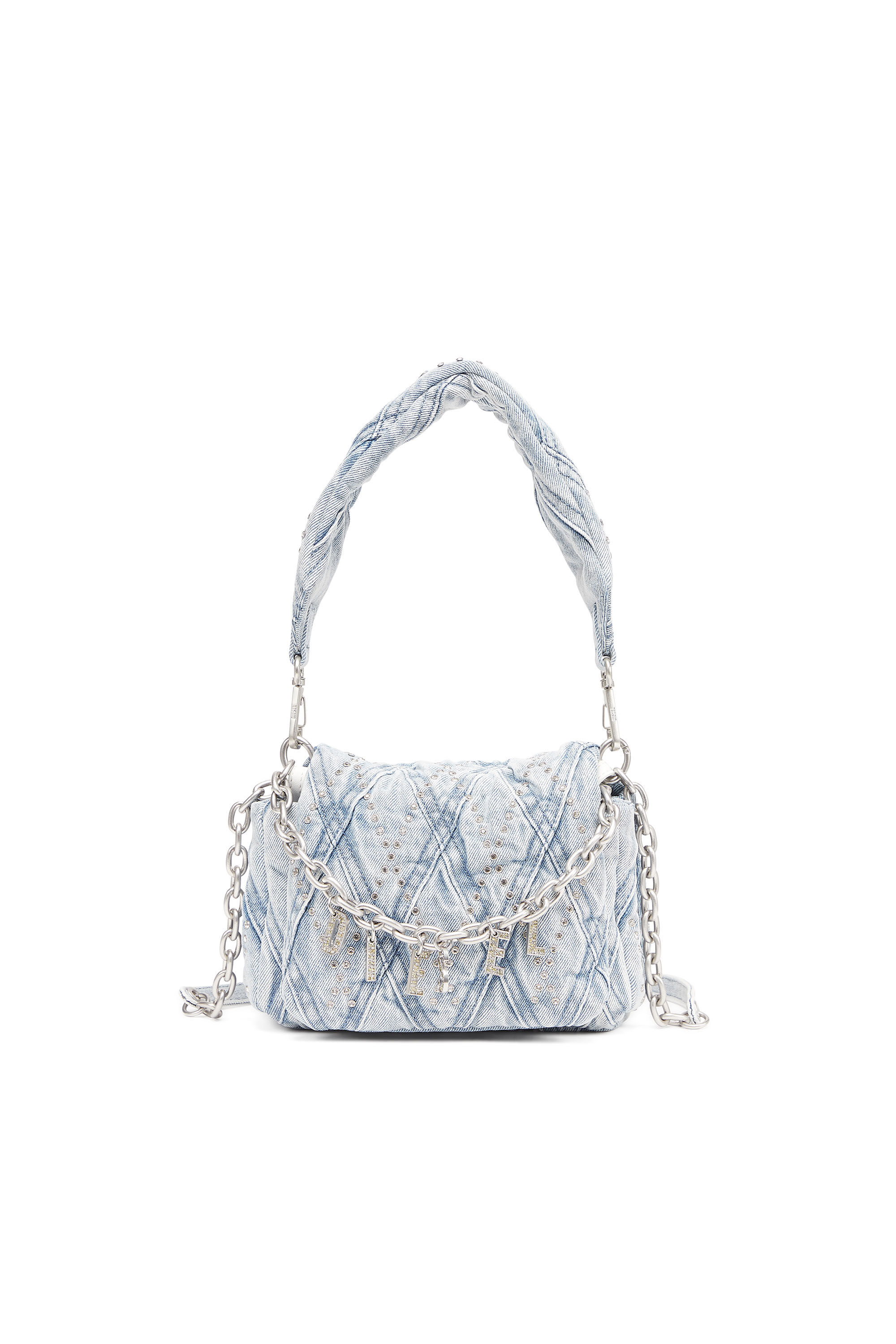 24AW Diemm Sholder Bag ディエムショルダーバッグ CHARM-D SHOULDER S Charm-D S-Small shoulder bag in metallic